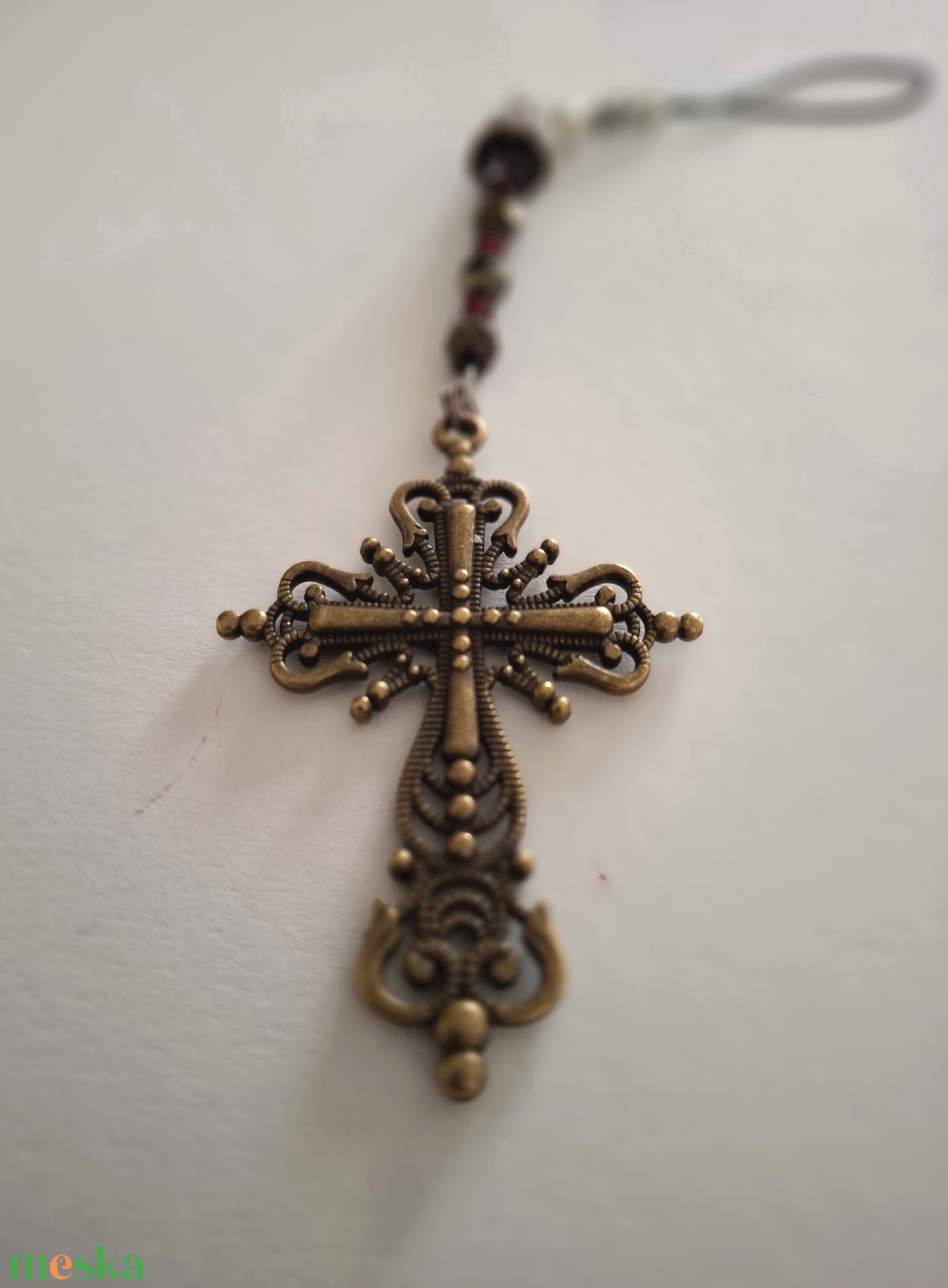 Kereszt kulcstartó / fityegő - táska & tok - kulcstartó & táskadísz - kulcstartó - Meska.hu