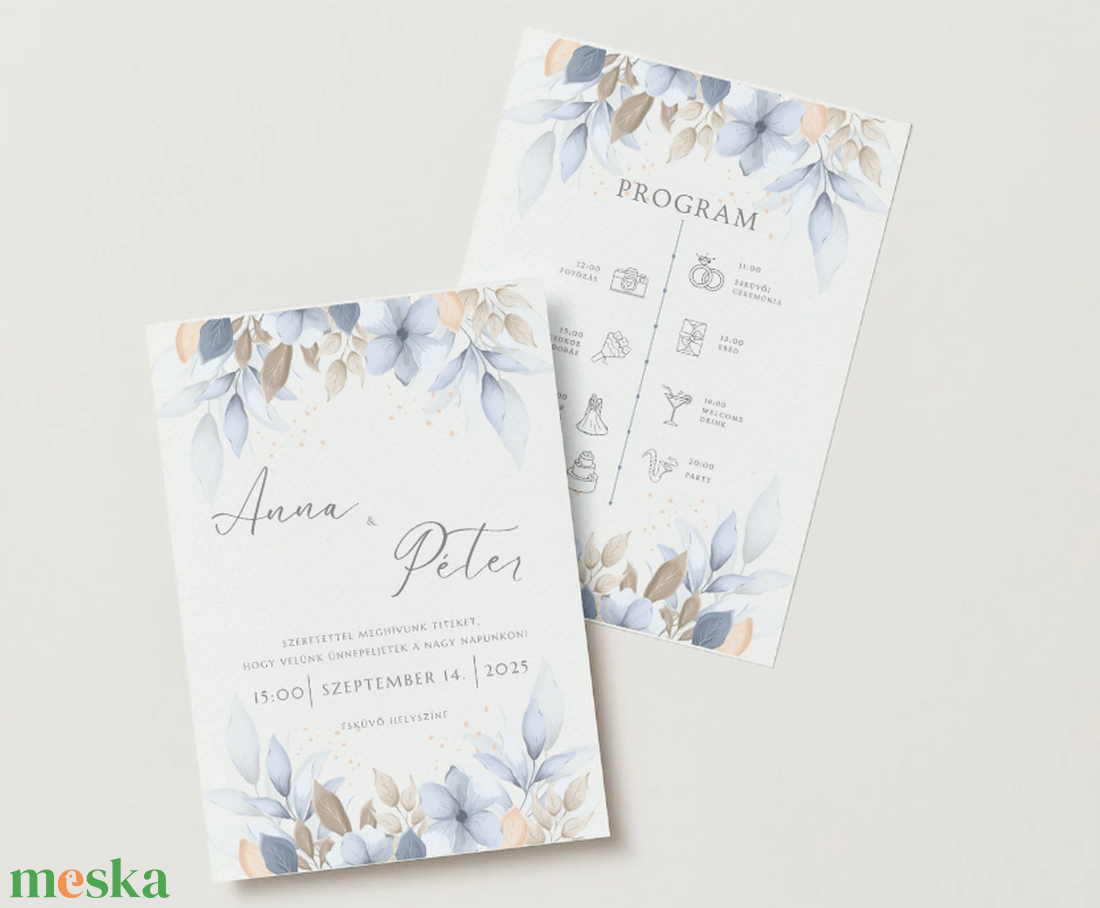 Elegáns esküvői meghívó - művészet - grafika & illusztráció - digitális - Meska.hu Elegáns esküvői meghívó - művészet - grafika & illusztráció - digitális - Meska.hu