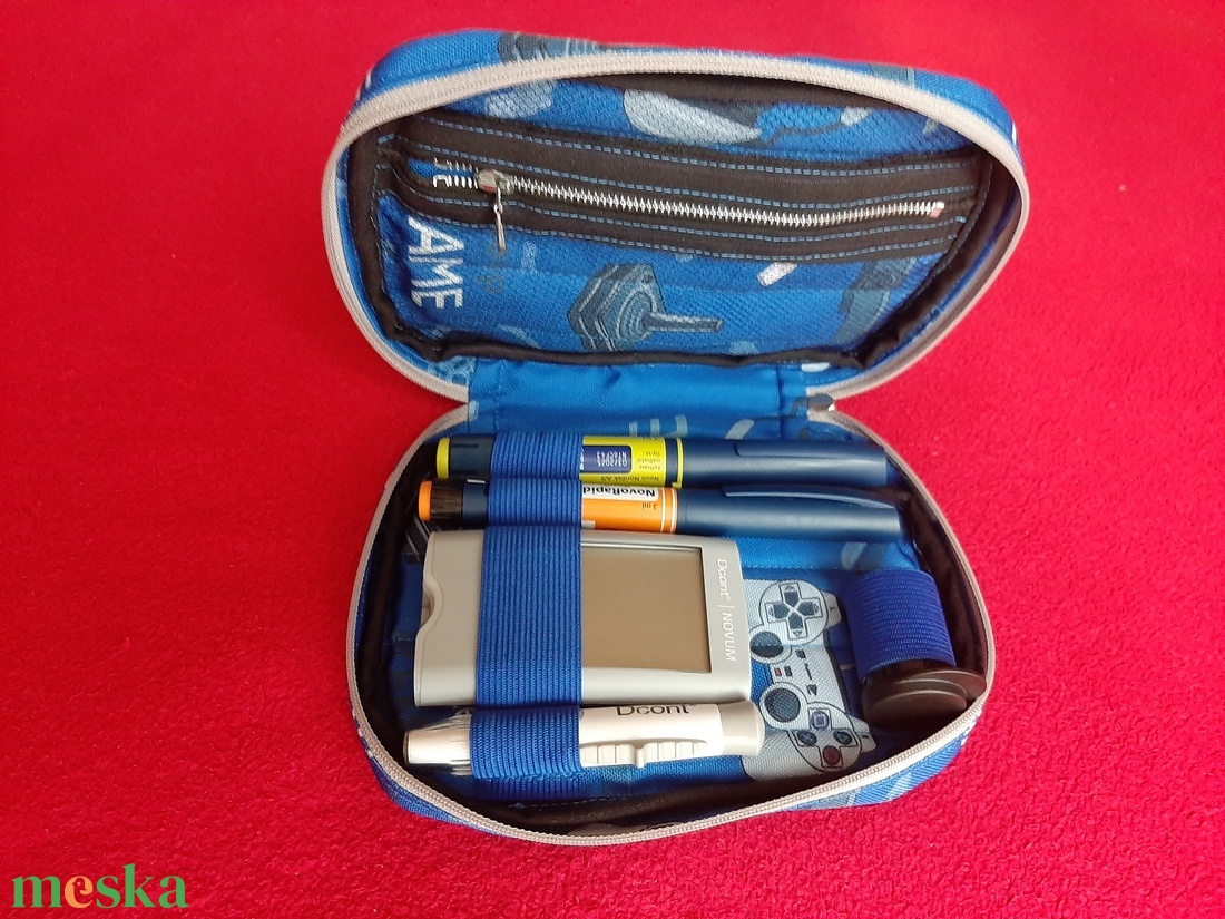 Vércukormérő cukormérő diab diabetes és pen tartó tok X-BOX GAMER  - szépségápolás - egészségmegőrzési kellékek - vércukormérő tok, táska - Meska.hu