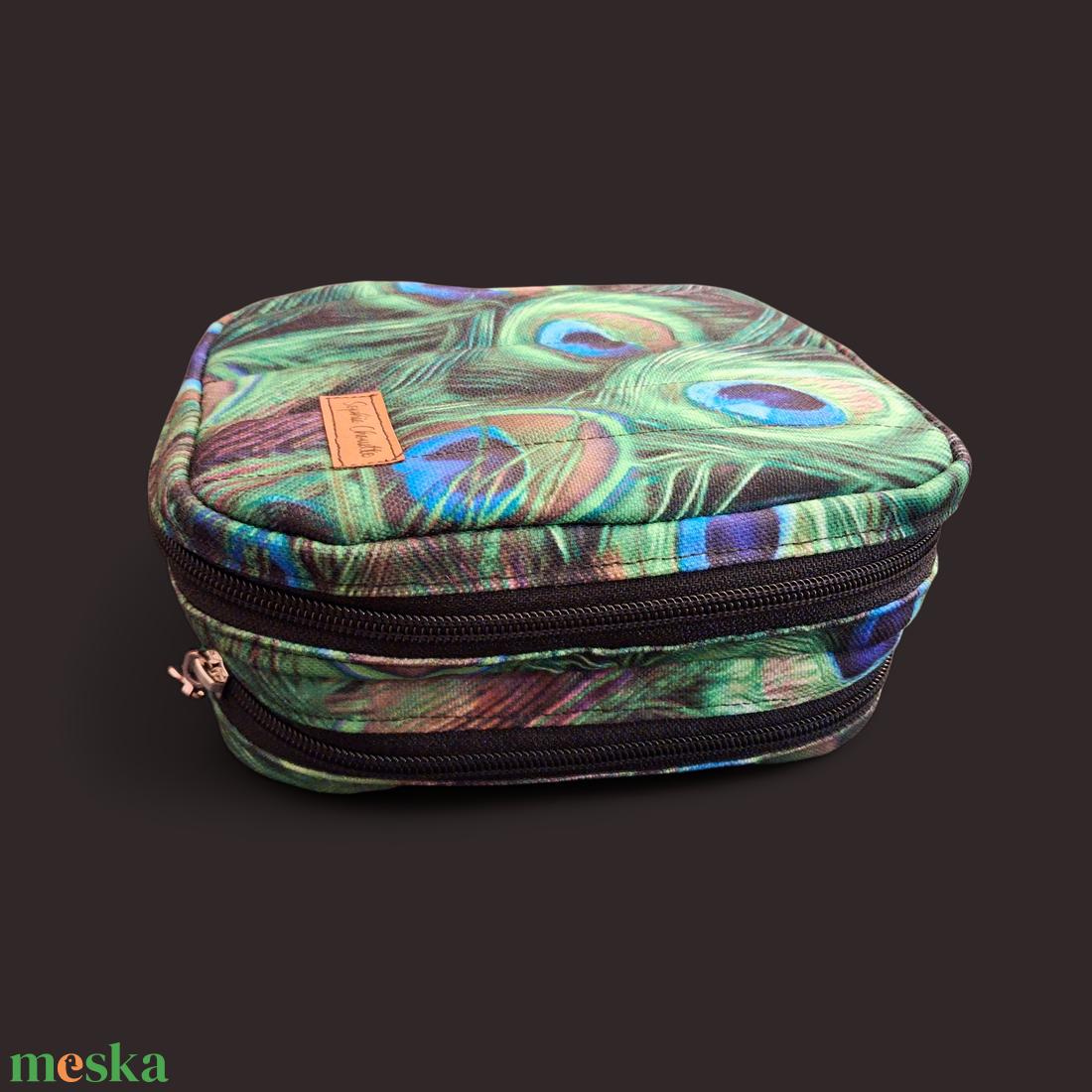 Vércukormérő cukormérő diab diabetes és pen tartó tok táska dupla cipzáros - szépségápolás - egészségmegőrzési kellékek - vércukormérő tok, táska - Meska.hu