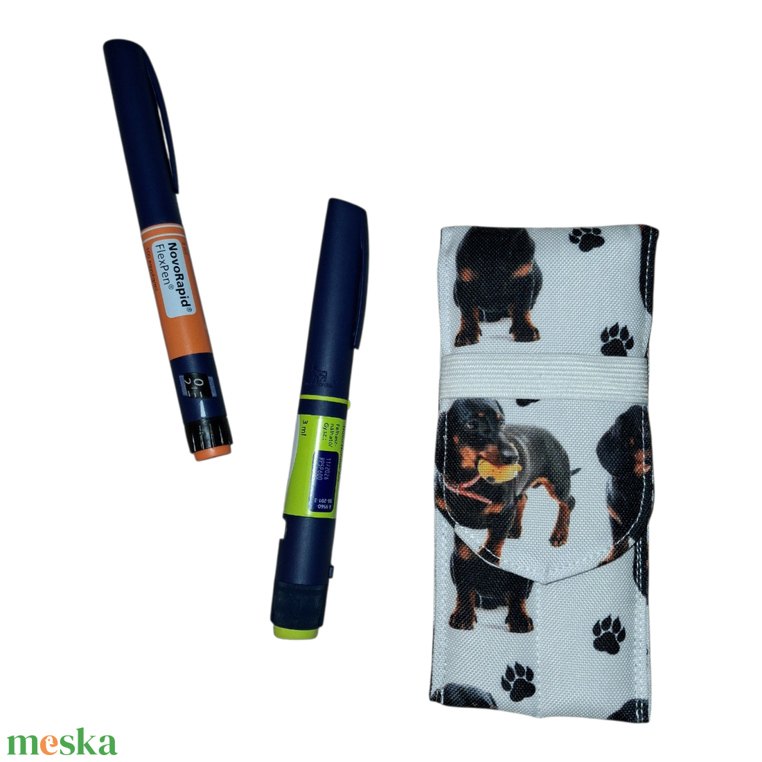 PEN inzulin adagoló toll szivacsos tok diabetes tok  - szépségápolás - egészségmegőrzési kellékek - vércukormérő tok, táska - Meska.hu