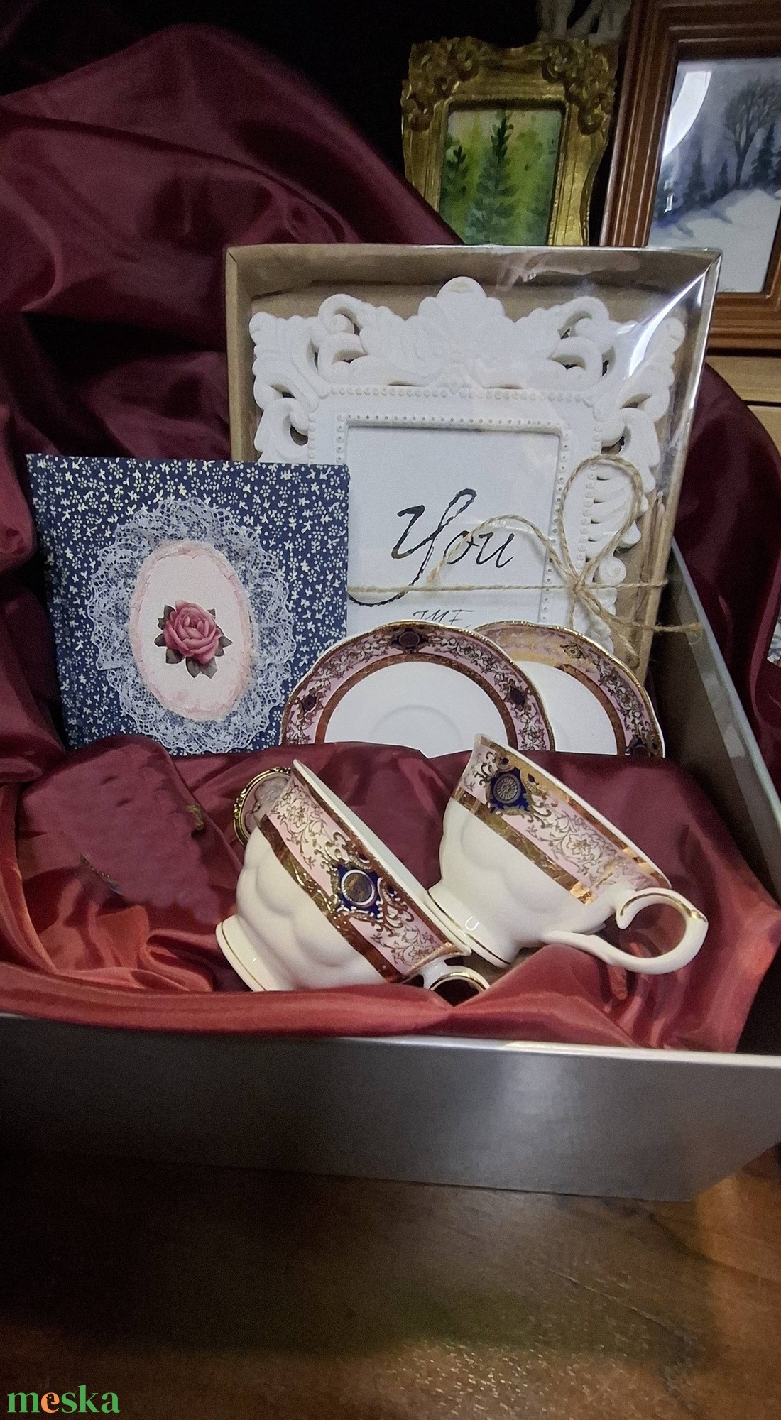 Kávézzunk elegánsan doboz - otthon & életmód - papír, írószer - ajándékozás kellékei - ajándékzsák, csomagolás - Meska.hu