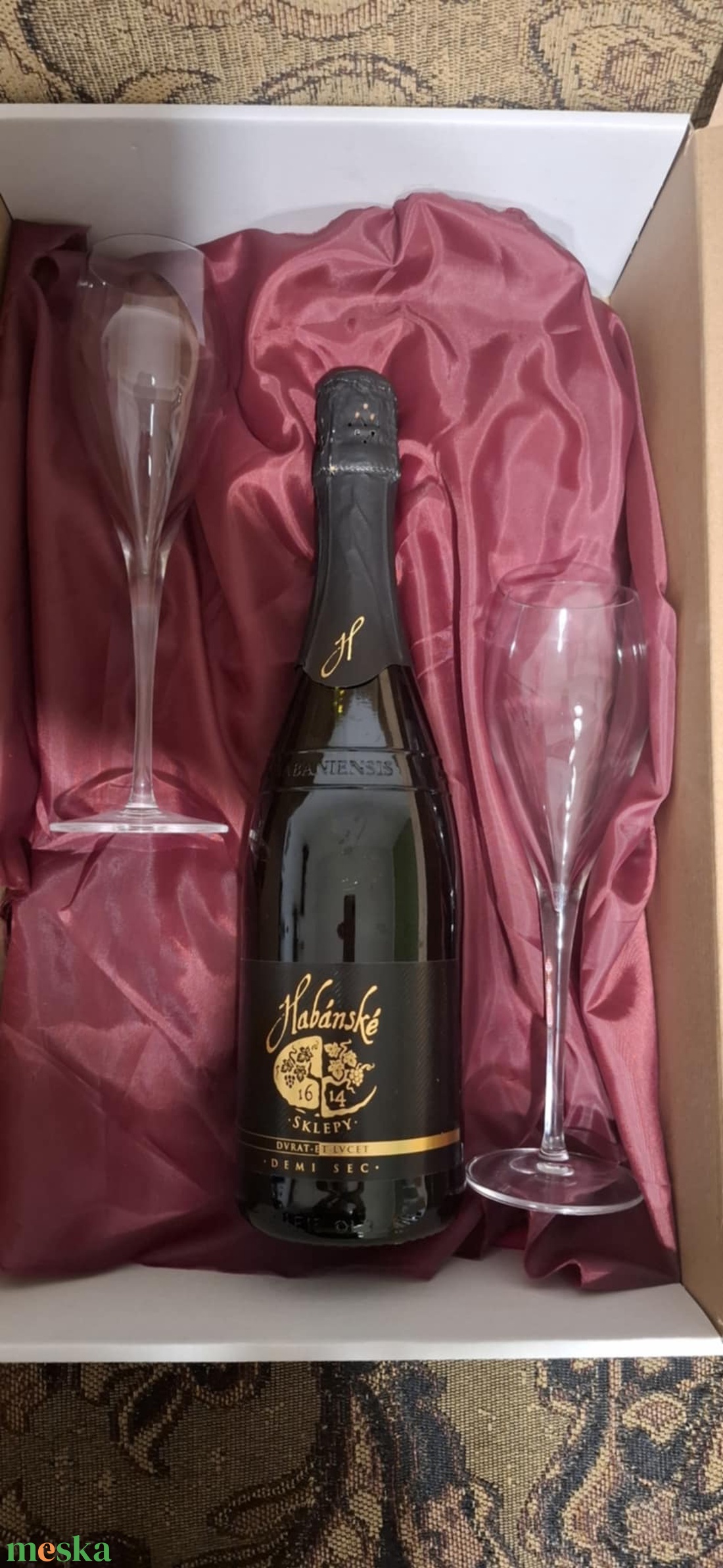 Italos, Martinis, minőségi boros, pezsgős ajándékdoboz pohárral, férfiaknak - otthon & életmód - papír, írószer - ajándékozás kellékei - ajándékzsák, csomagolás - Meska.hu