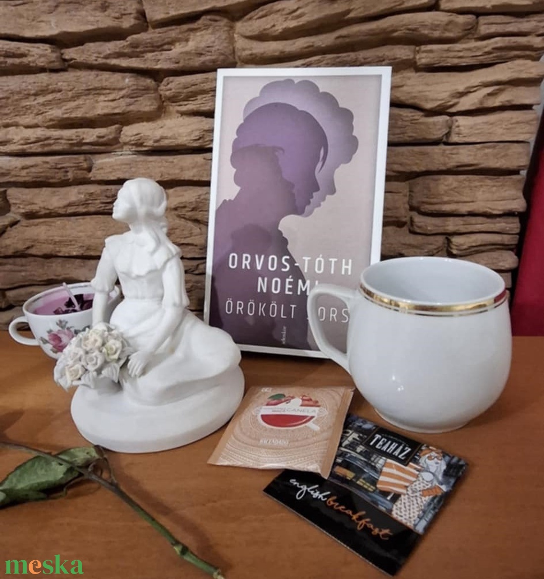 Könyves, porcelános ajándékdoboz, giftbox - otthon & életmód - papír, írószer - ajándékozás kellékei - ajándékzsák, csomagolás - Meska.hu