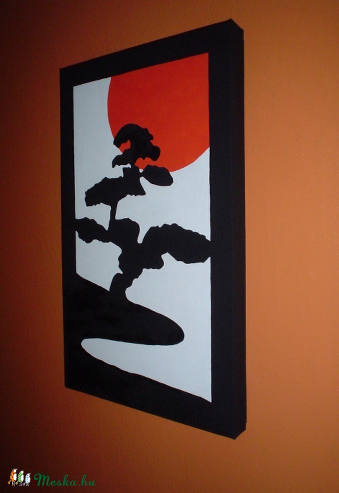 Modern festmény - Japán tájkép -  - Meska.hu