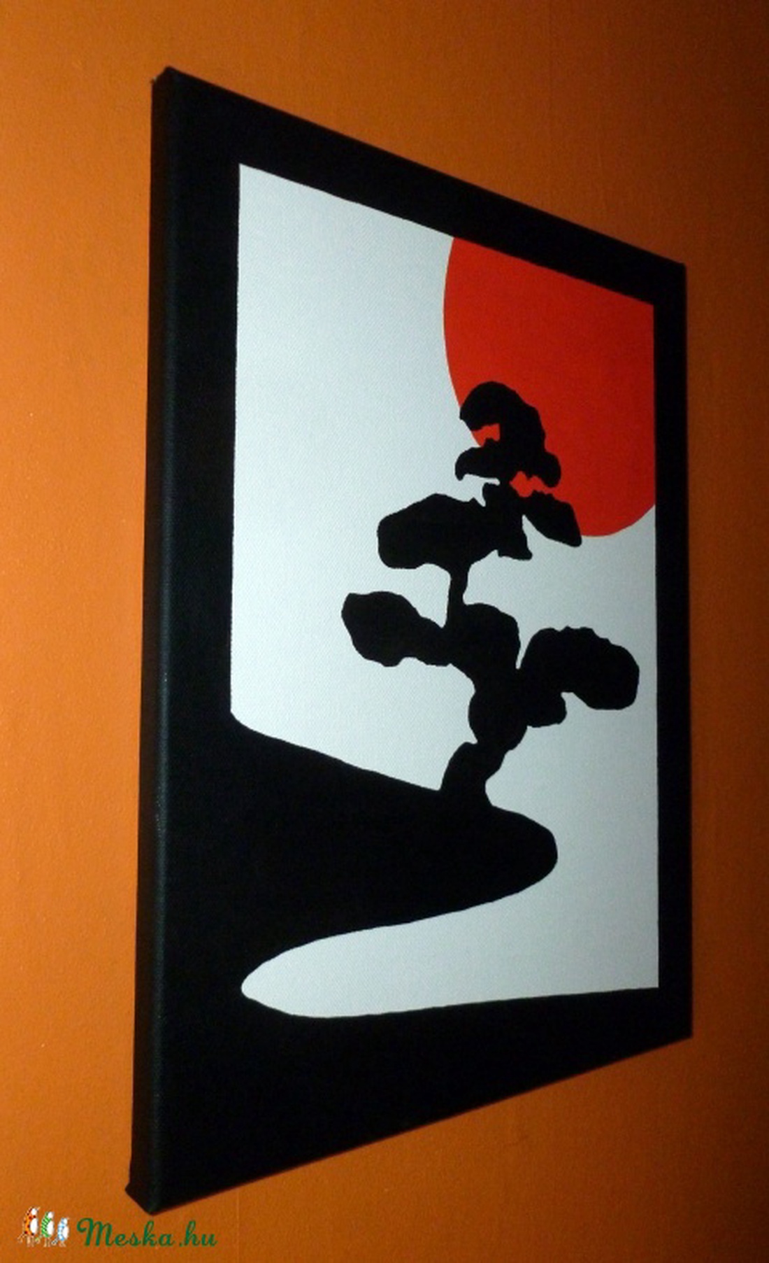 Japán festmény - Japán bonsai fa -  - Meska.hu