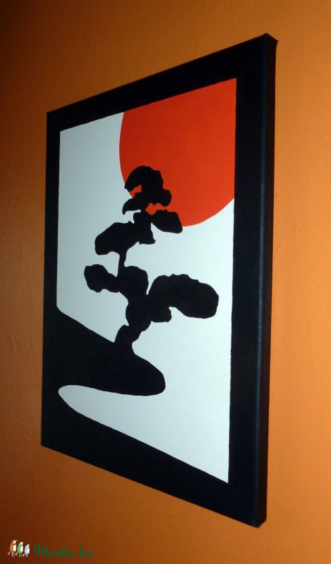 Japán festmény - Japán bonsai fa -  - Meska.hu