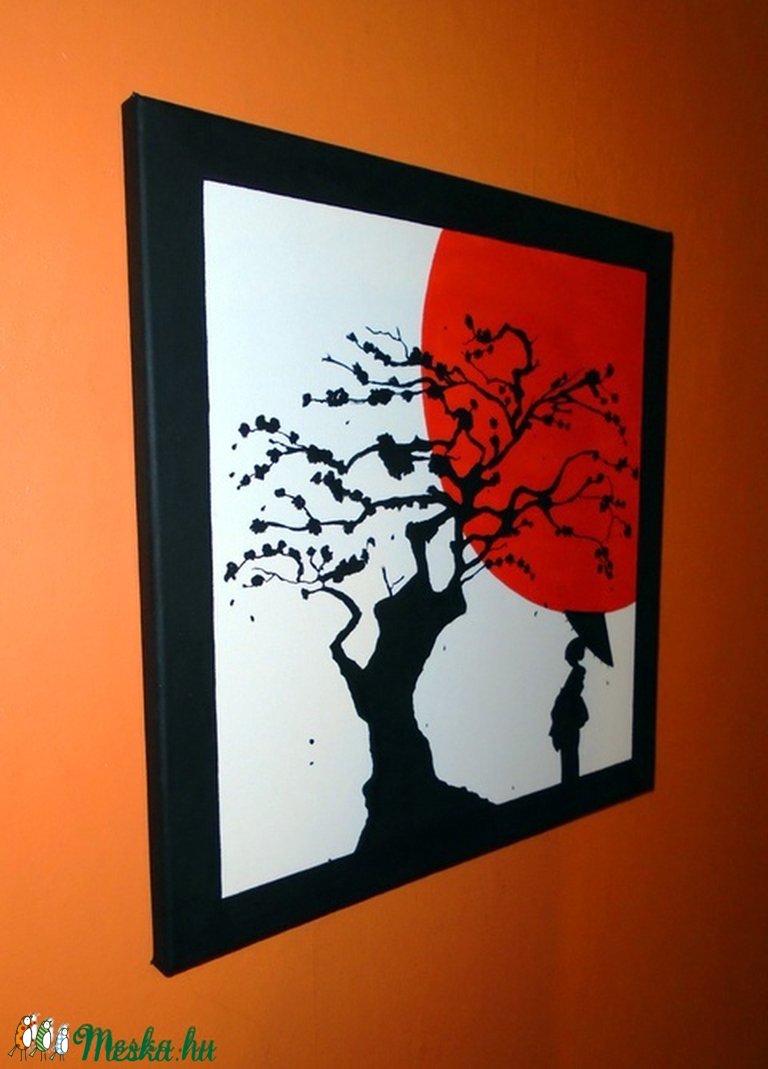 Japán festmény - Gésa a cseresznyefa alatt - - Meska.hu Japán festmény - Gésa a cseresznyefa alatt - - Meska.hu