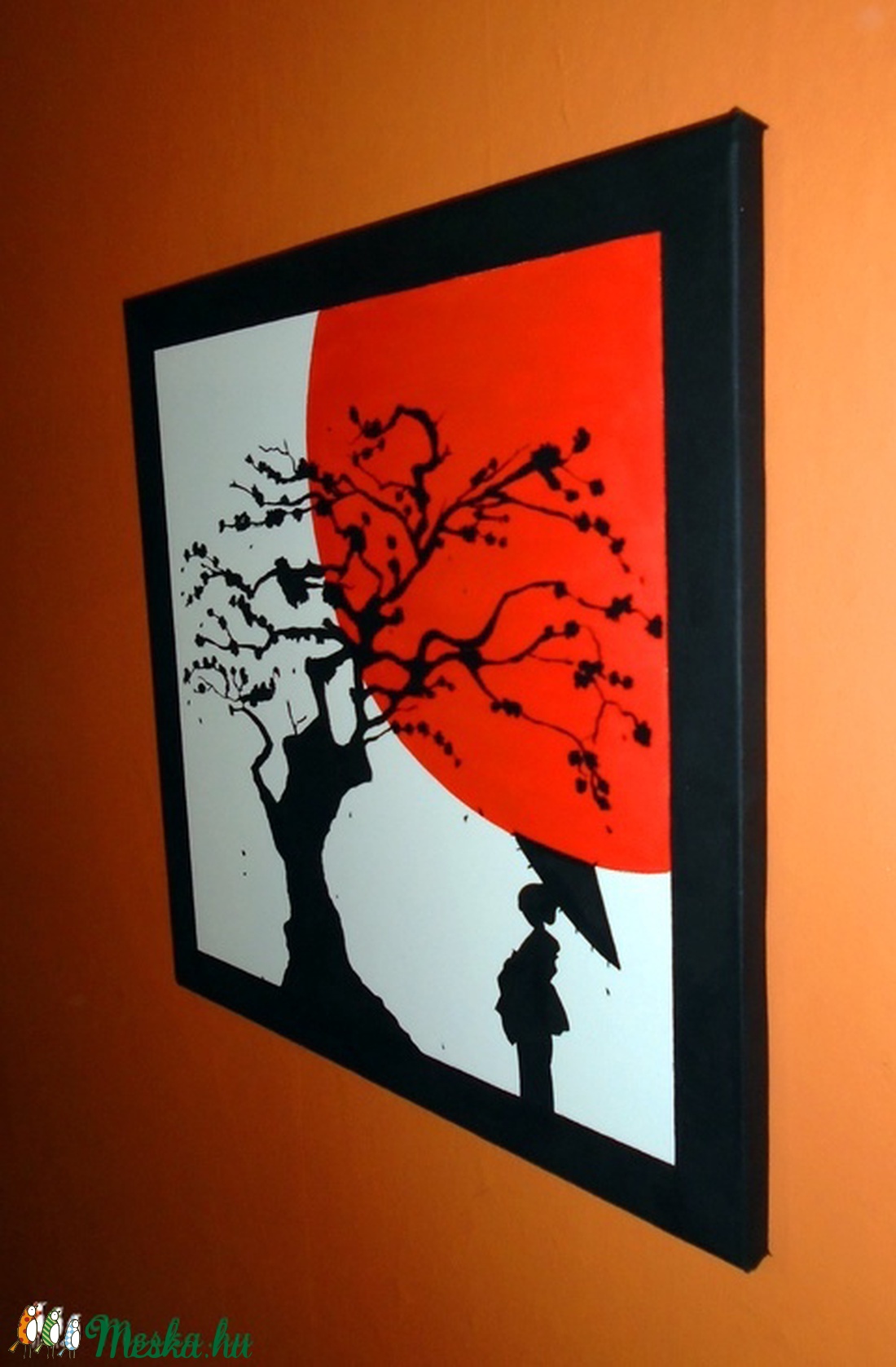 Japán festmény - Gésa a cseresznyefa alatt - - Meska.hu Japán festmény - Gésa a cseresznyefa alatt - - Meska.hu