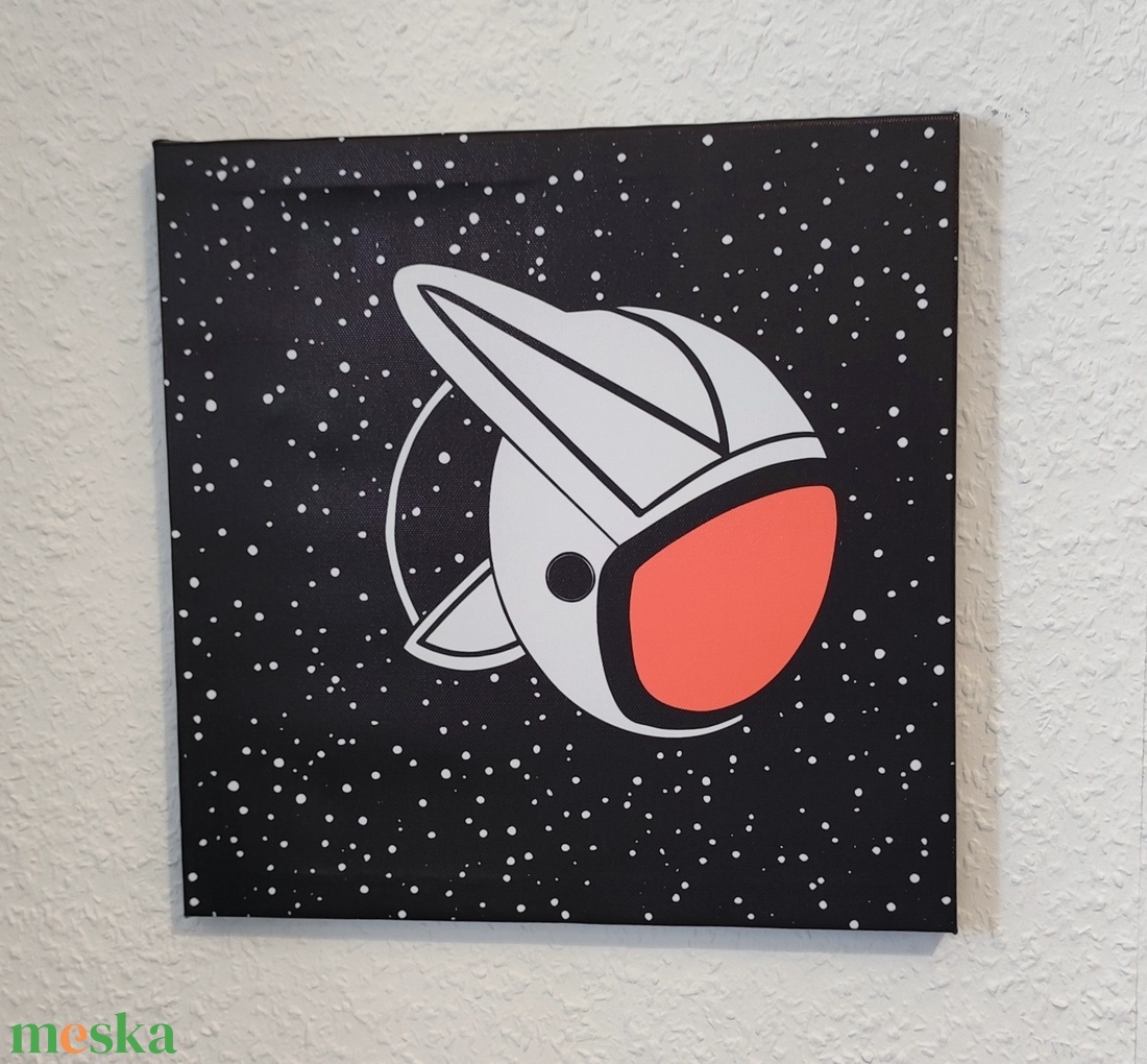 Világűr témájú vászonkép - 30x30 cm - Explorer Pod - otthon & életmód - dekoráció - kép & falikép - vászonkép - Meska.hu