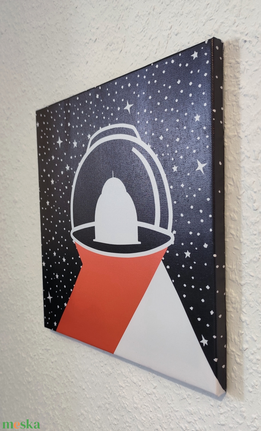 Világűr témájú vászonkép - 30x30 cm - Dome - otthon & életmód - dekoráció - kép & falikép - vászonkép - Meska.hu
