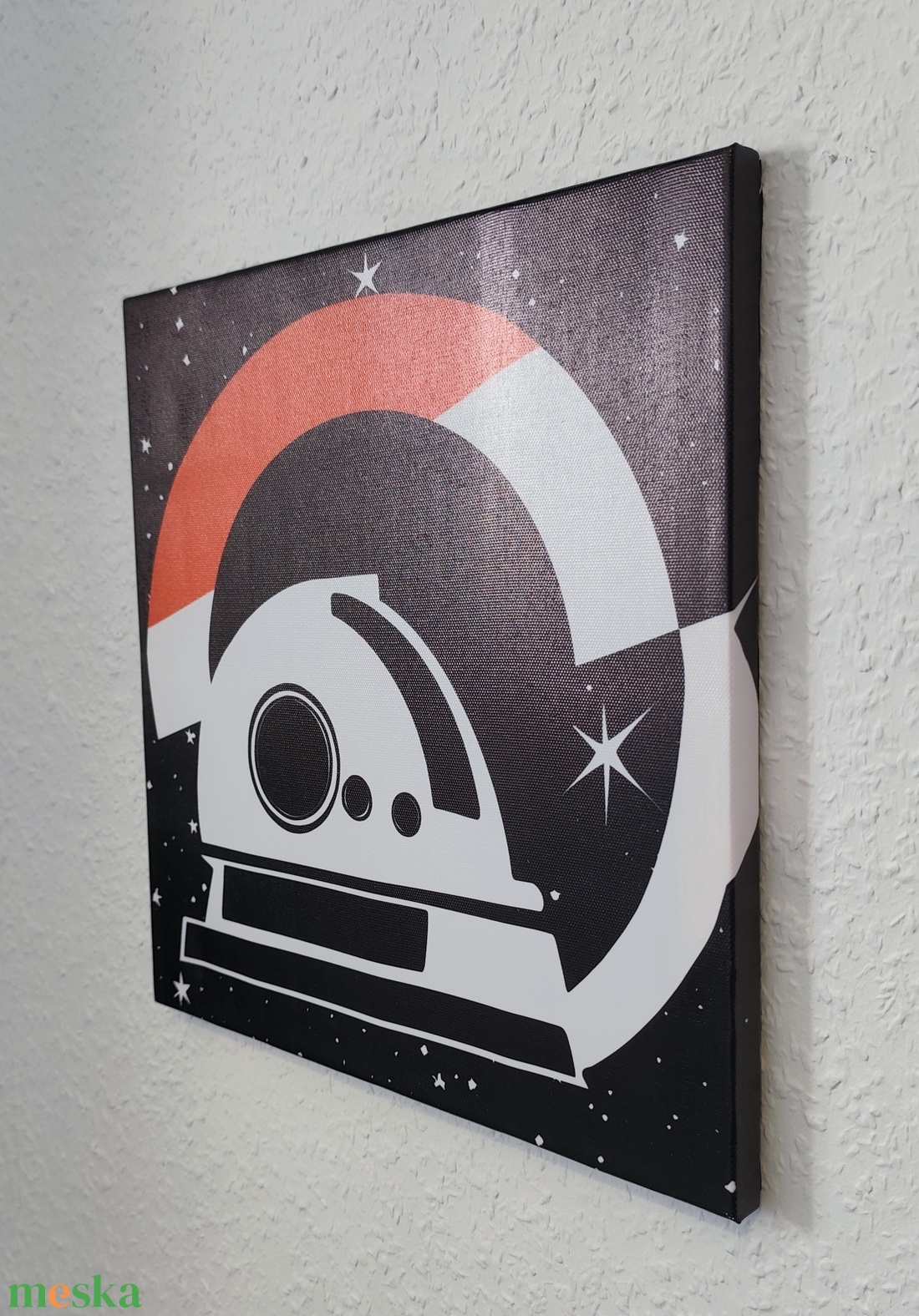 Világűr témájú vászonkép - 30x30 cm - Observatory - otthon & életmód - dekoráció - kép & falikép - vászonkép - Meska.hu