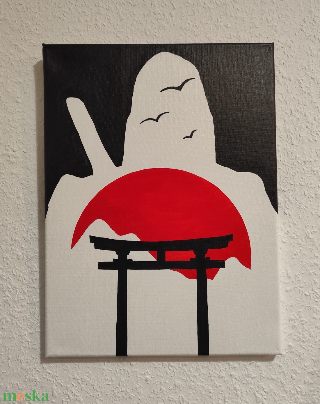 Assassin's Creed festmény - Japan - művészet - festmény - akril - Meska.hu