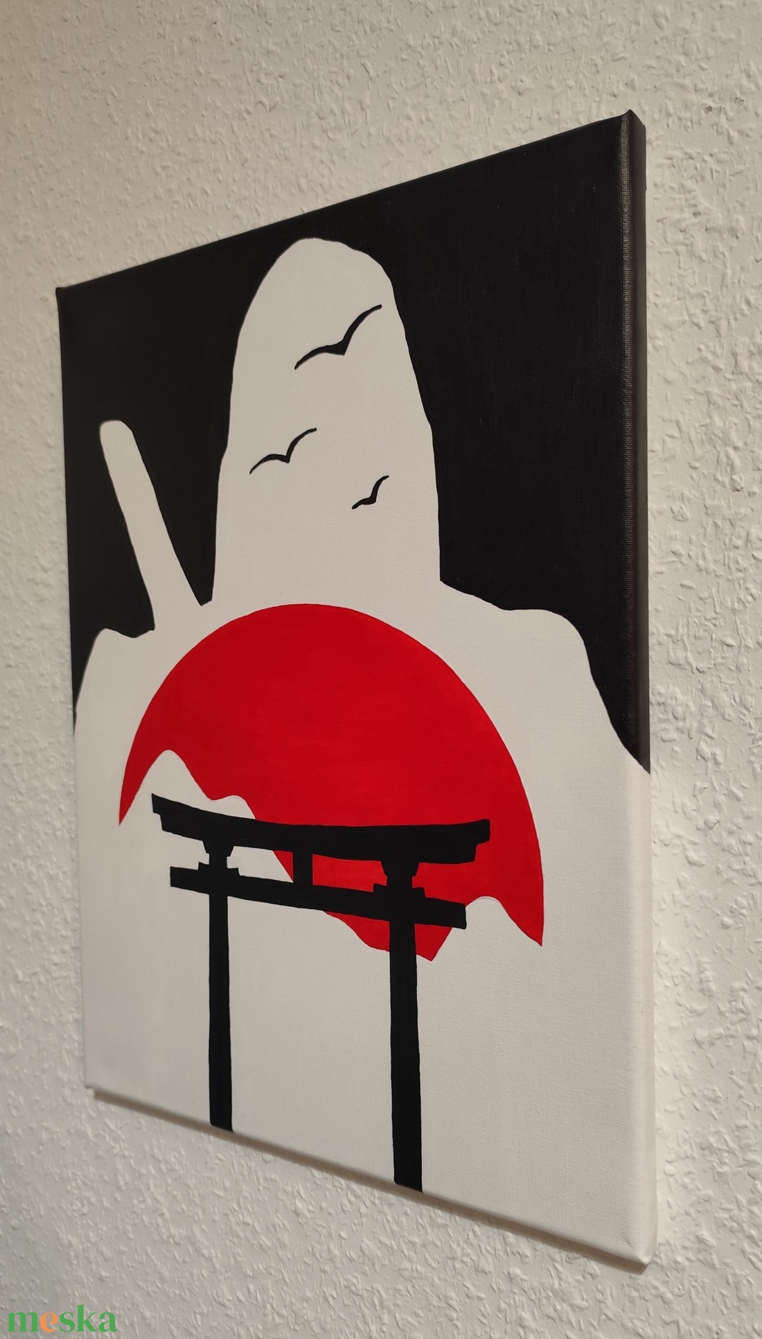 Assassin's Creed festmény - Japan - művészet - festmény - akril - Meska.hu