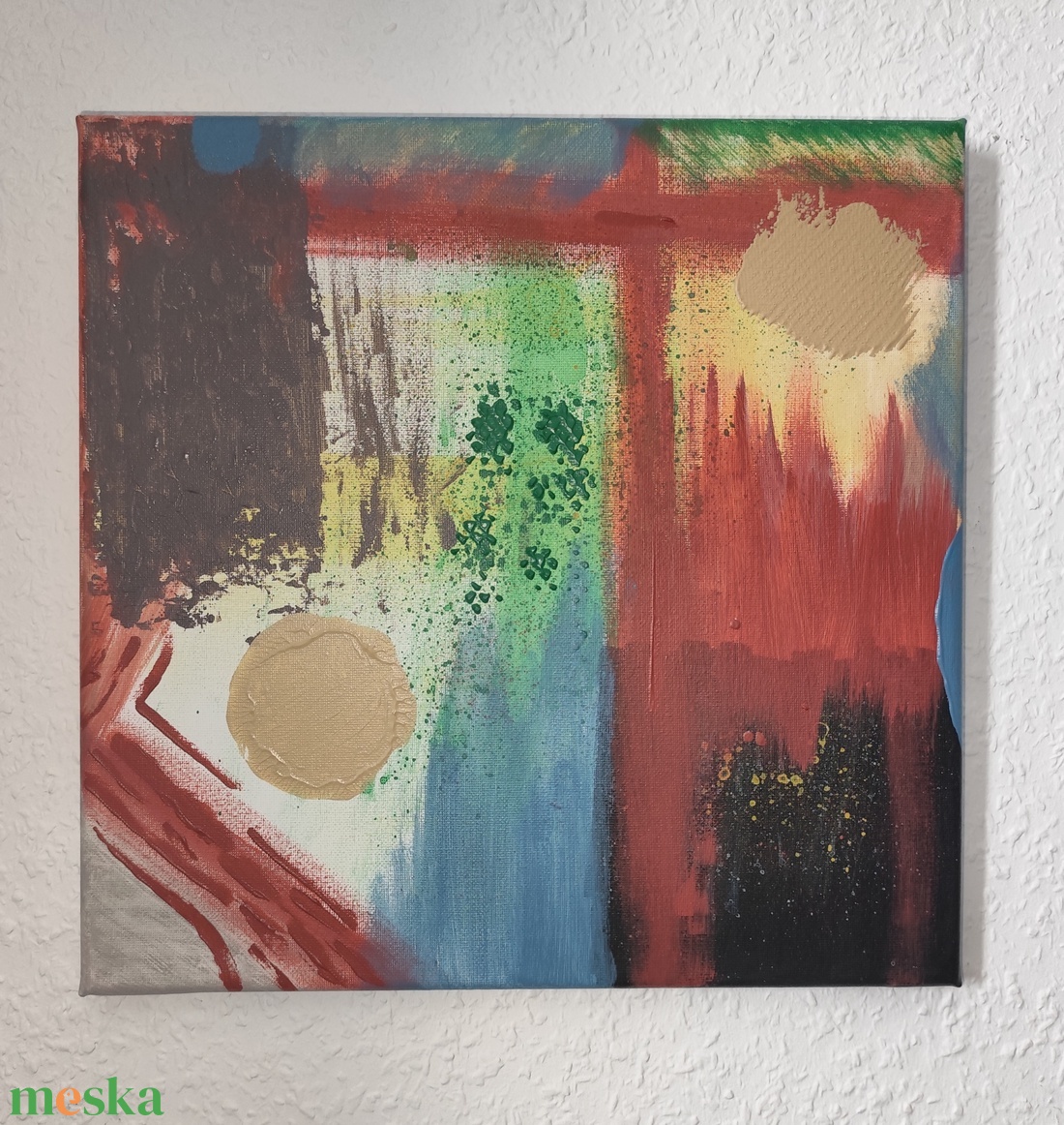 Absztrakt festmény - művészet - festmény - akril - Meska.hu