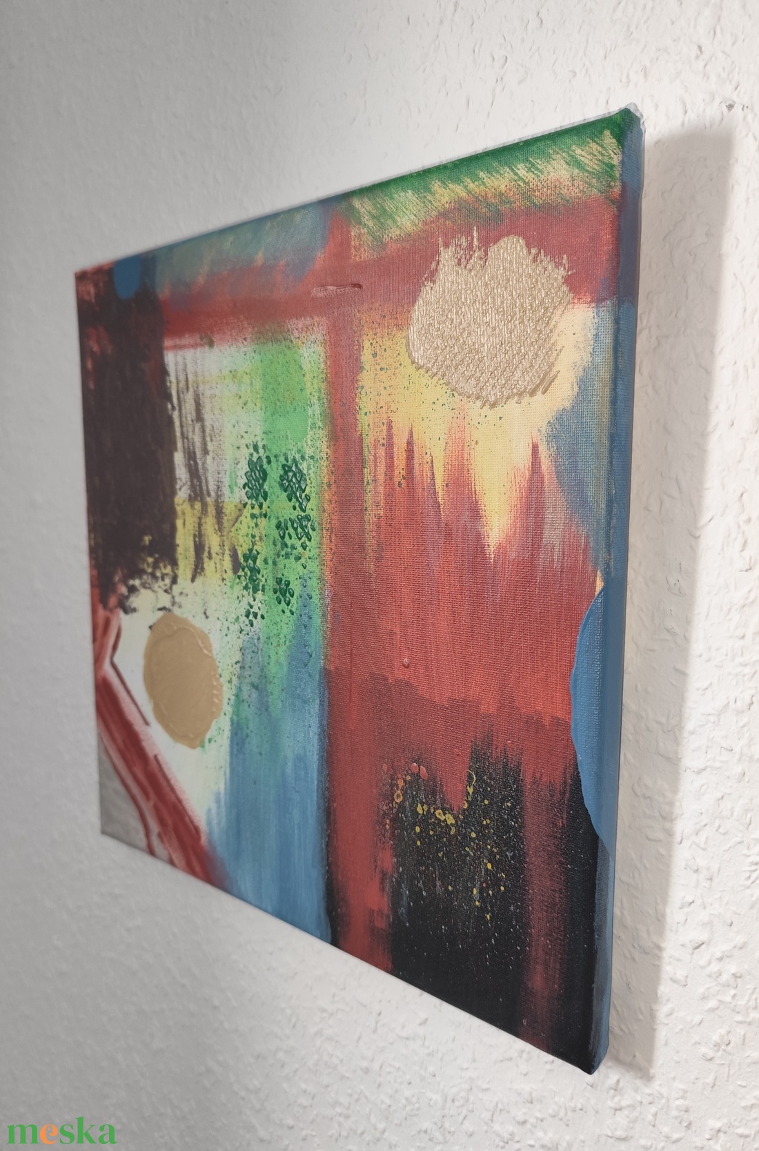 Absztrakt festmény - művészet - festmény - akril - Meska.hu