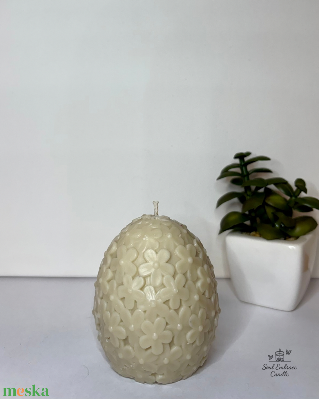 Tojás gyertya - Húsvéti - ünnepi díszek, dekorációk - húsvéti díszek és dekorációk - húsvéti gyertya - Meska.hu