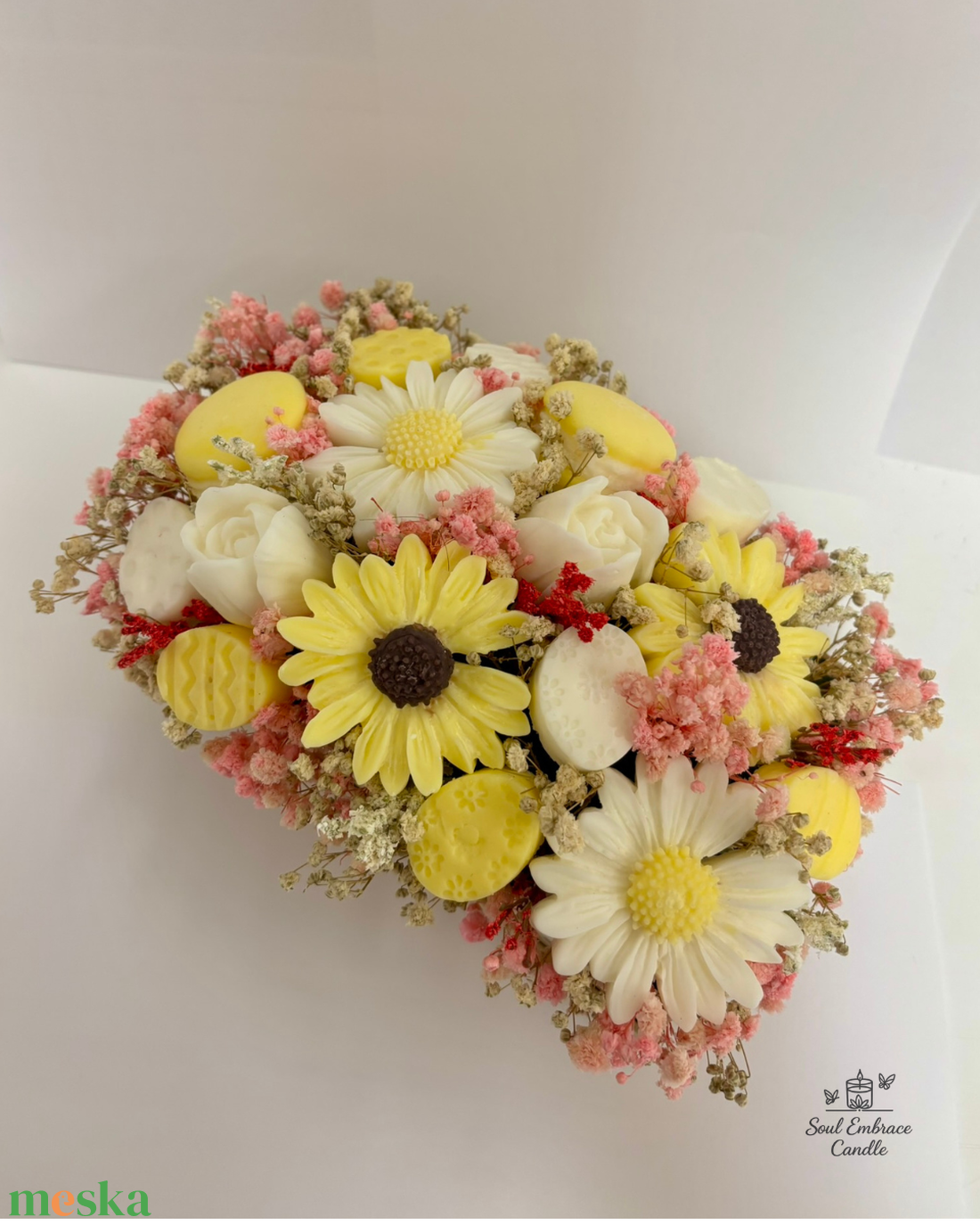 Gyertya Virág Box-Húsvéti - otthon & életmód - gyertya, illat, aroma - illatviasz - Meska.hu