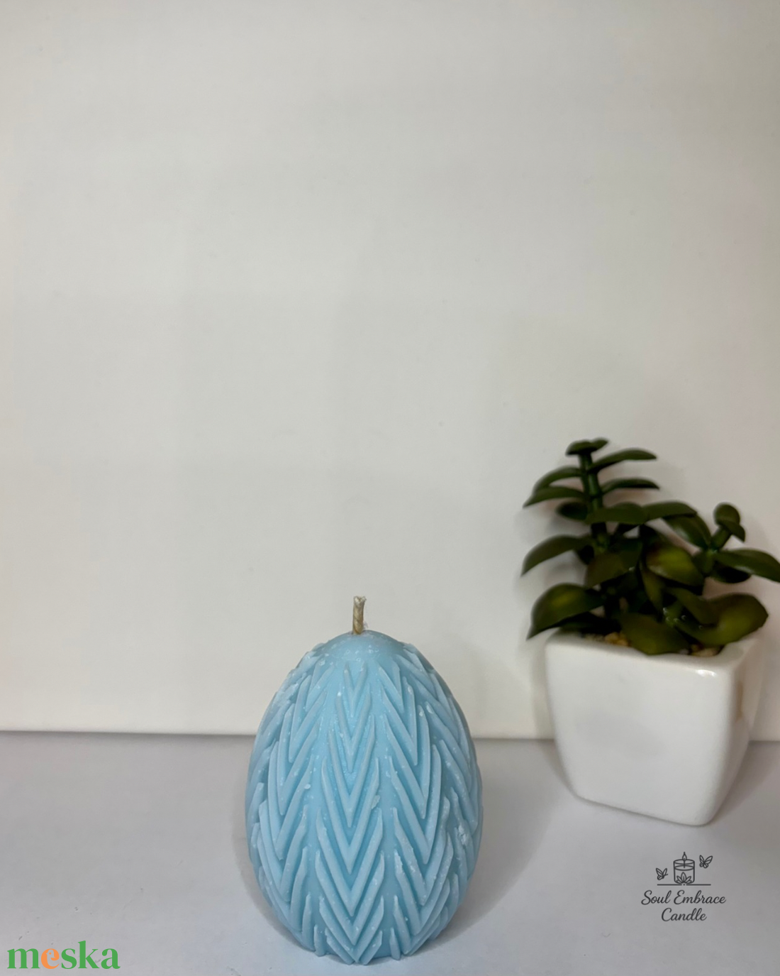 Tojás gyertya - Húsvéti - ünnepi díszek, dekorációk - húsvéti díszek és dekorációk - húsvéti gyertya - Meska.hu