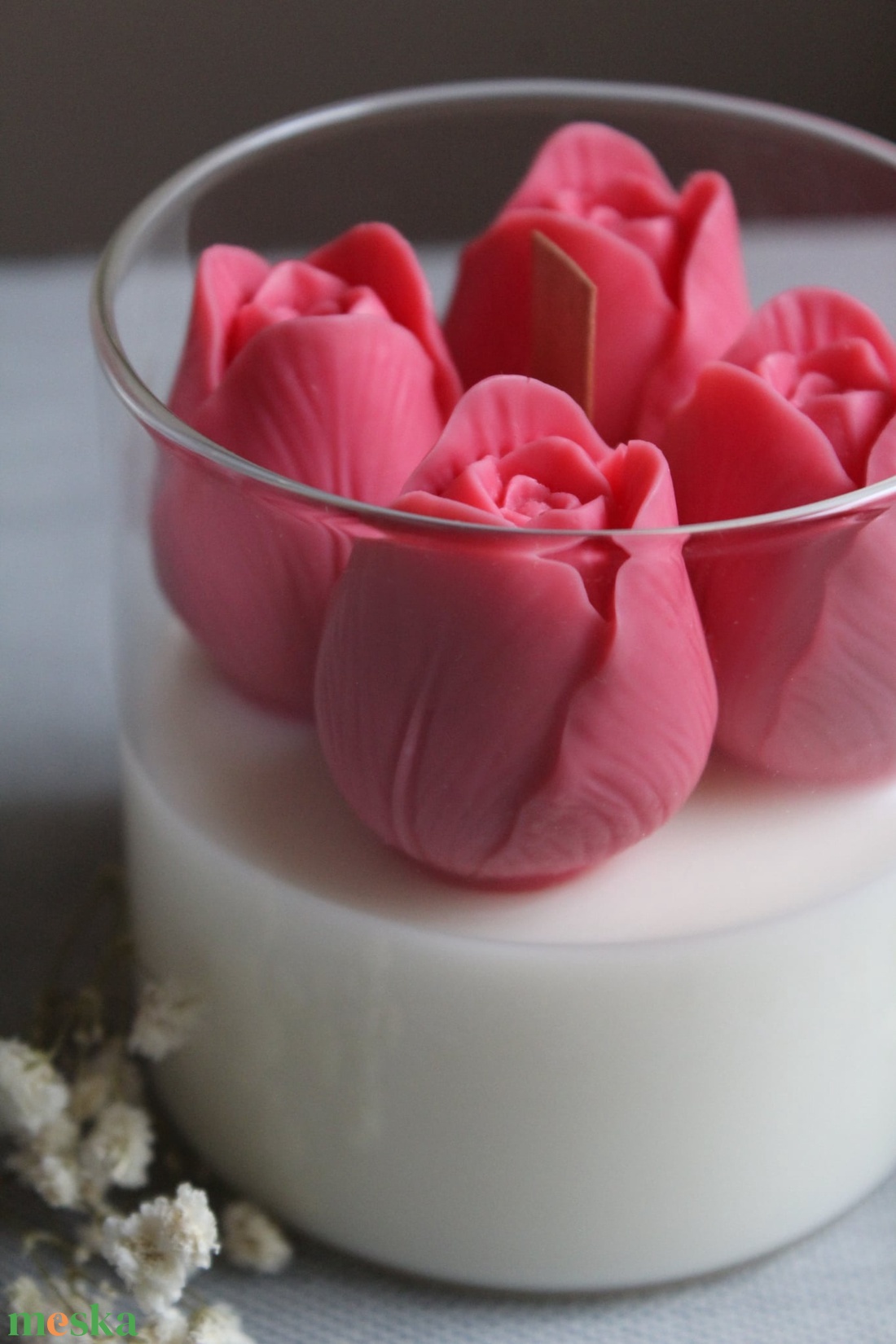 Tavaszi tulipán  - otthon & életmód - gyertya, illat, aroma - mécses és mécsestartó - Meska.hu