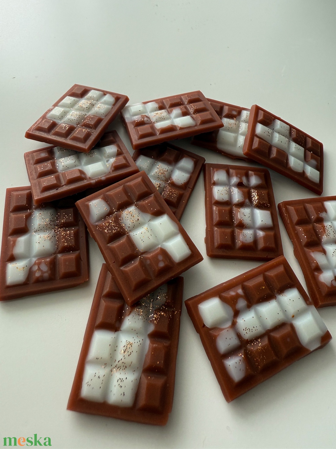 Fehér és étcsokis illatviasz � - otthon & életmód - gyertya, illat, aroma - illatviasz - Meska.hu