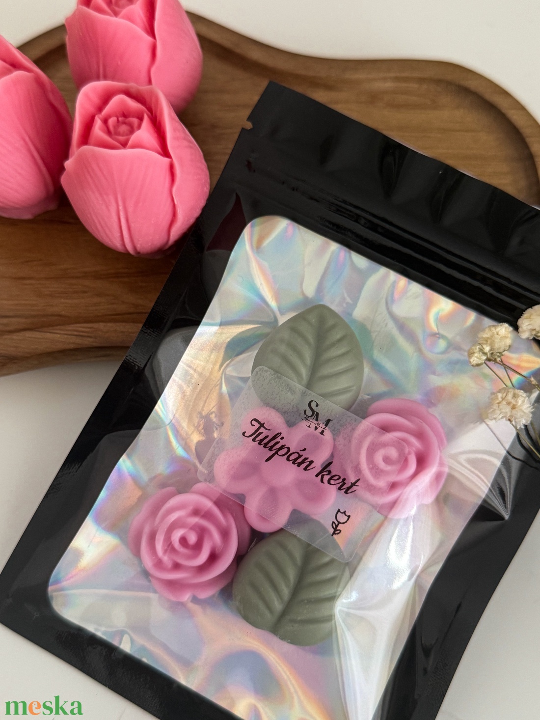 Tulipán kert illatviasz  - otthon & életmód - gyertya, illat, aroma - illatviasz - Meska.hu