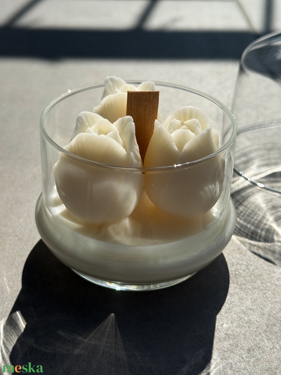 Üvegbe zárt tulipán  - otthon & életmód - gyertya, illat, aroma - illatviasz - Meska.hu