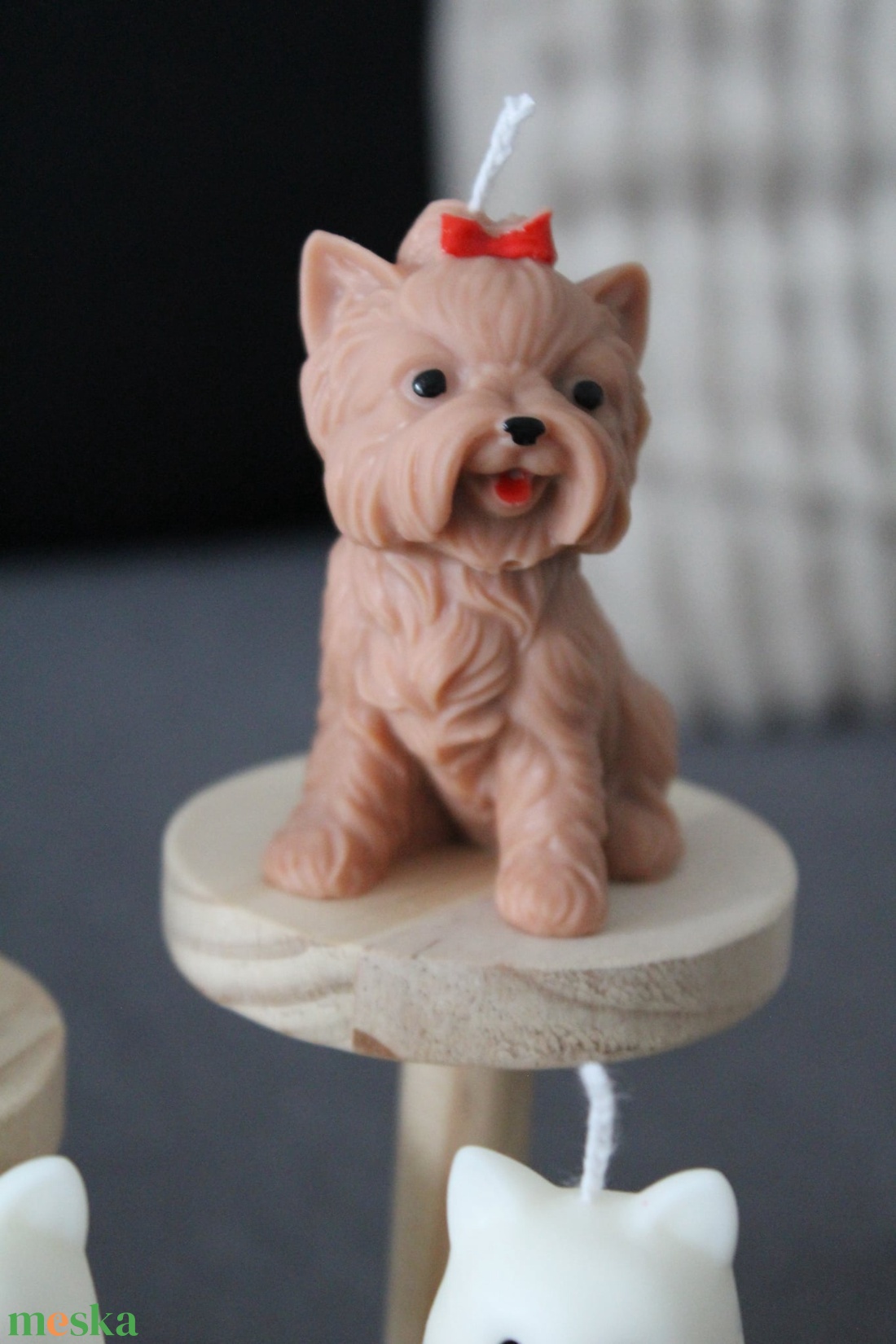 Yorkie kutyus gyertya  - otthon & életmód - gyertya, illat, aroma - gyertya - Meska.hu