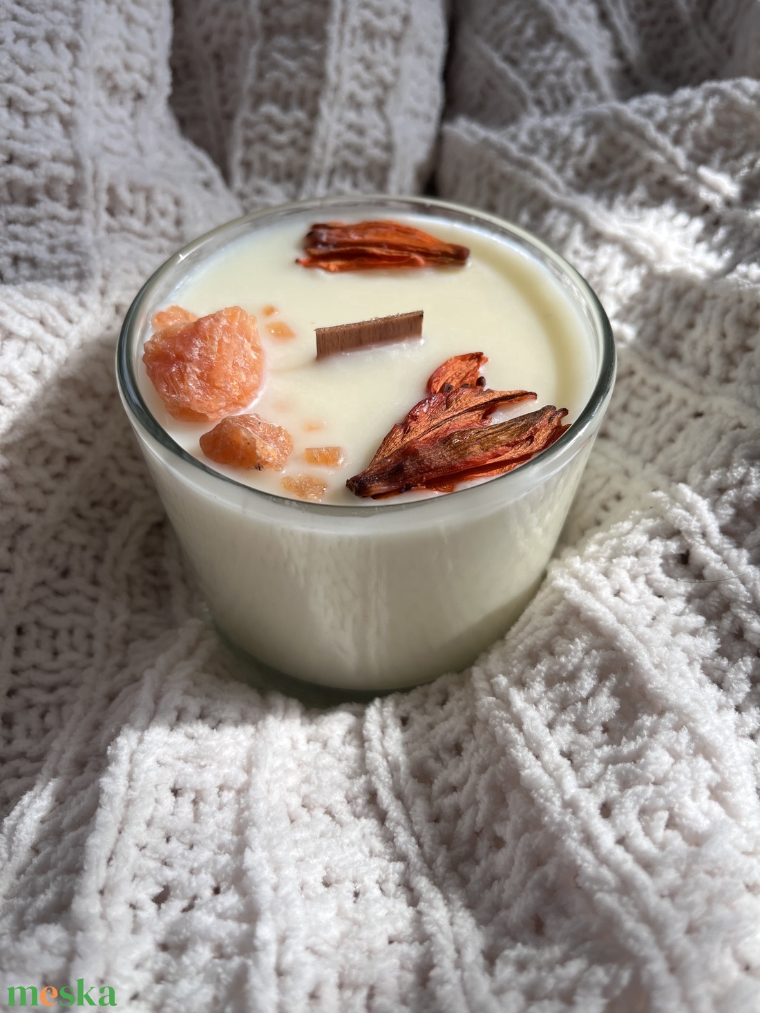 Kézműves szójaviasz gyertya 100% természetes - otthon & életmód - gyertya, illat, aroma - gyertya - Meska.hu