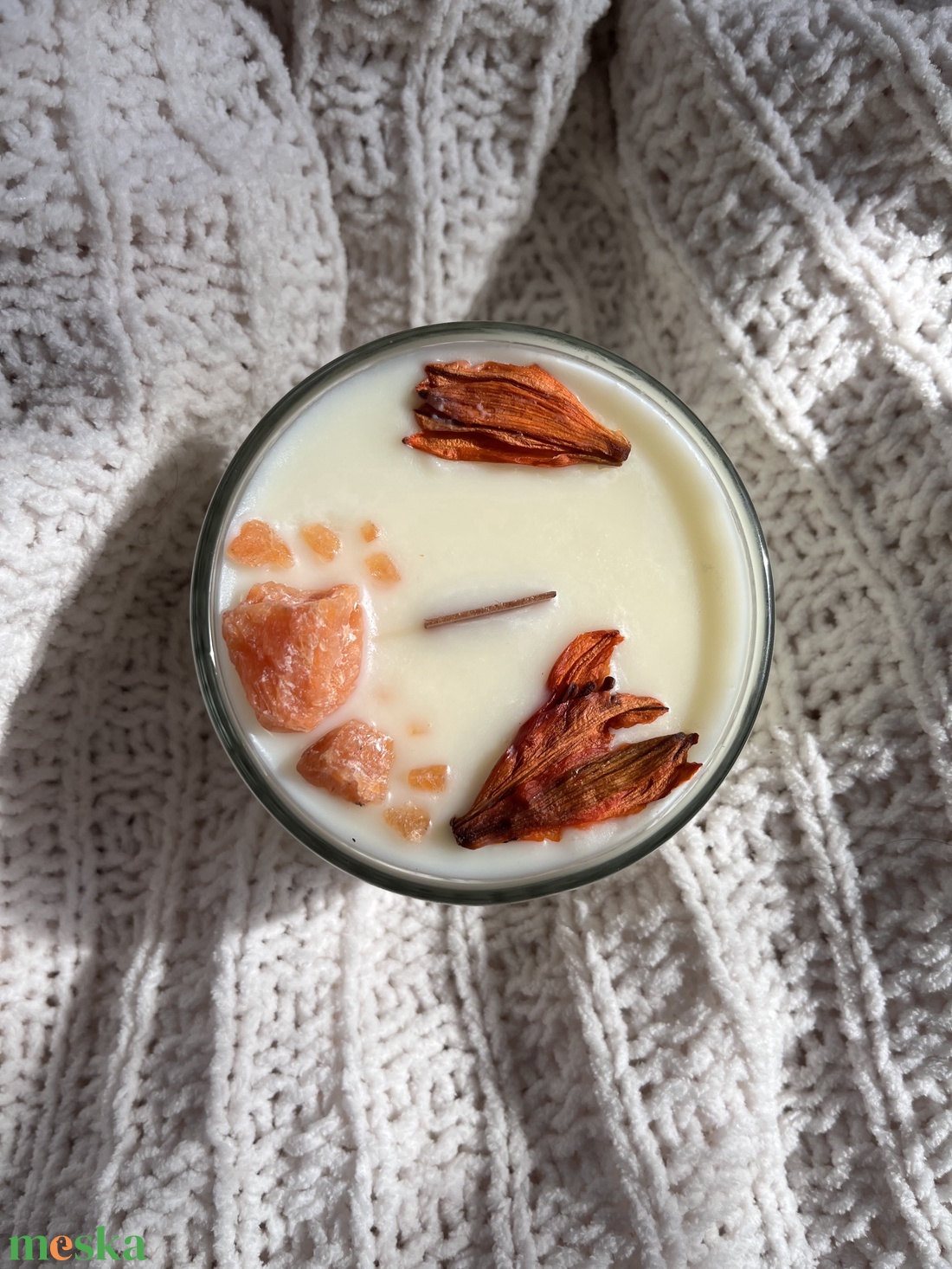 Kézműves szójaviasz gyertya 100% természetes - otthon & életmód - gyertya, illat, aroma - gyertya - Meska.hu