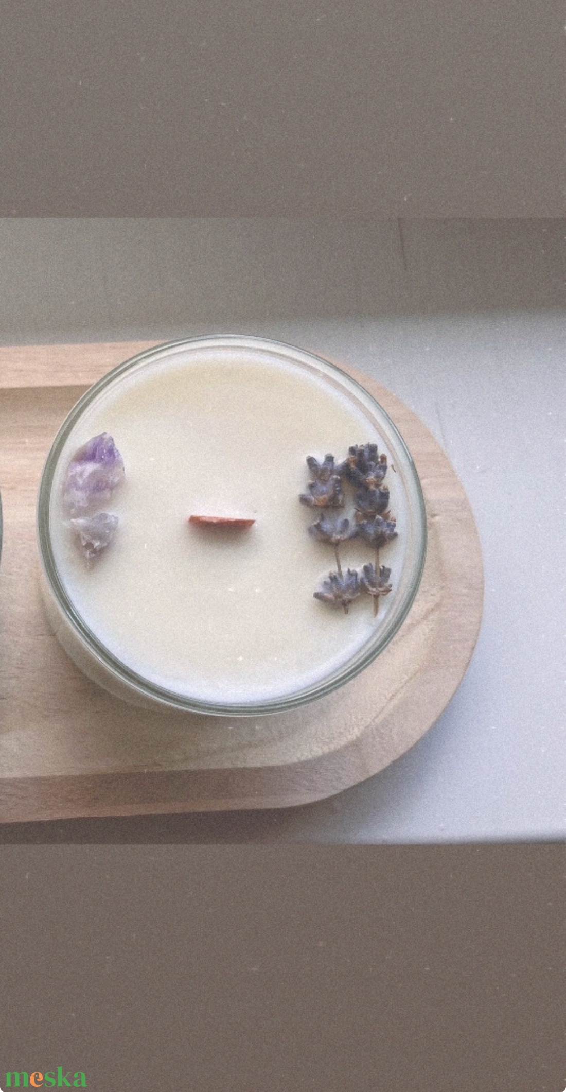 Levendulás kézműves szójaviasz gyertya - otthon & életmód - gyertya, illat, aroma - gyertya - Meska.hu