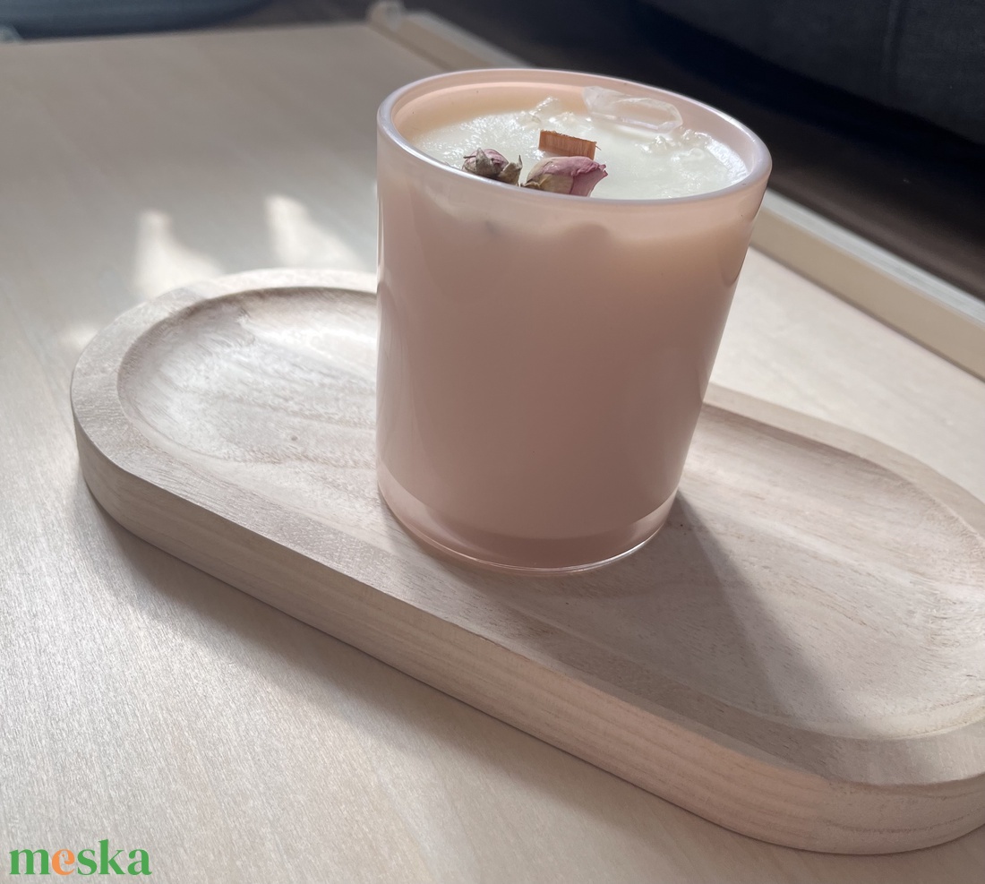 Egyedi ásványköves szójaviasz gyertya - otthon & életmód - gyertya, illat, aroma - gyertya - Meska.hu