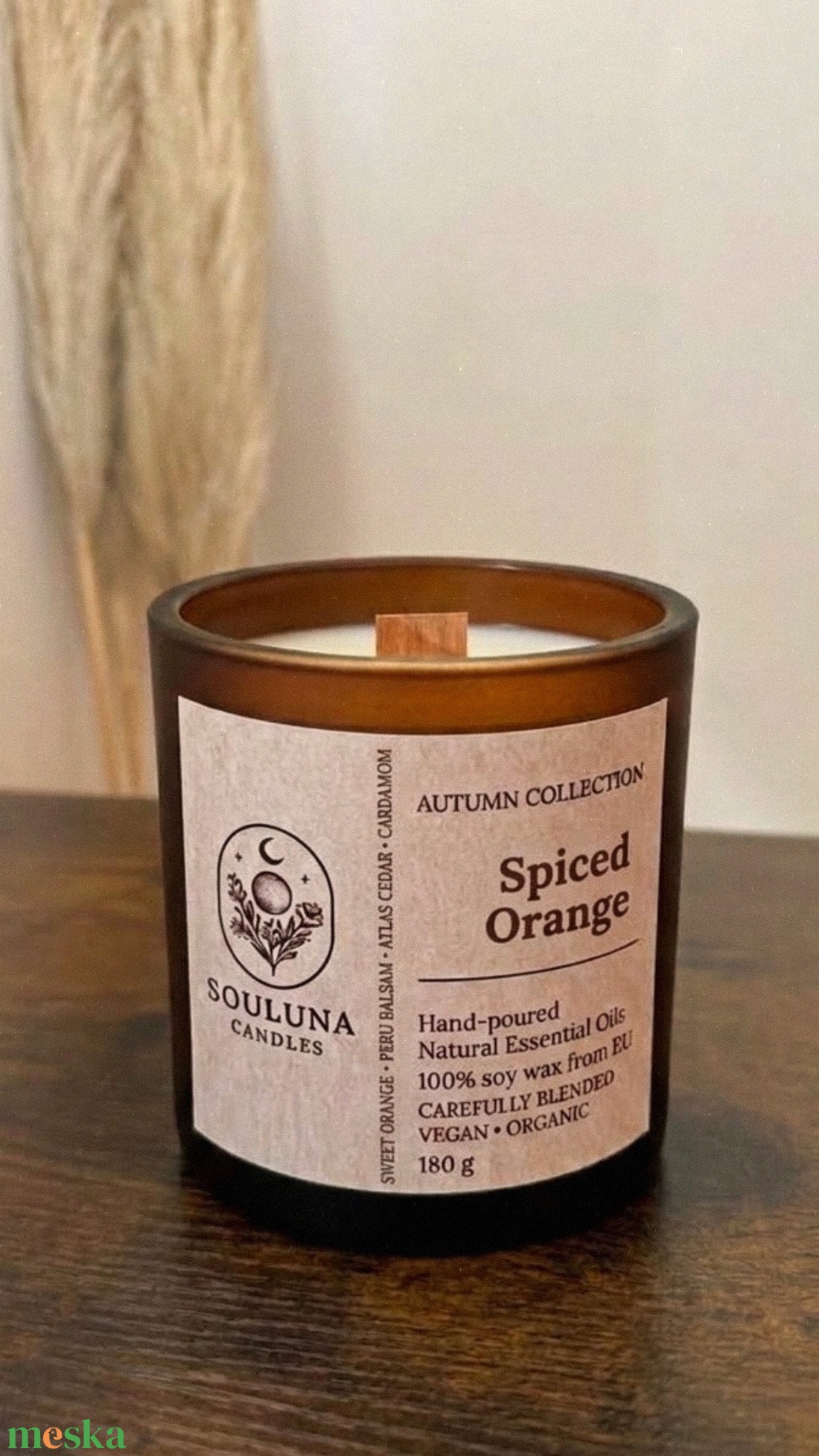 Őszi kollekciós kézműves szójaviasz gyertya - otthon & életmód - gyertya, illat, aroma - gyertya - Meska.hu