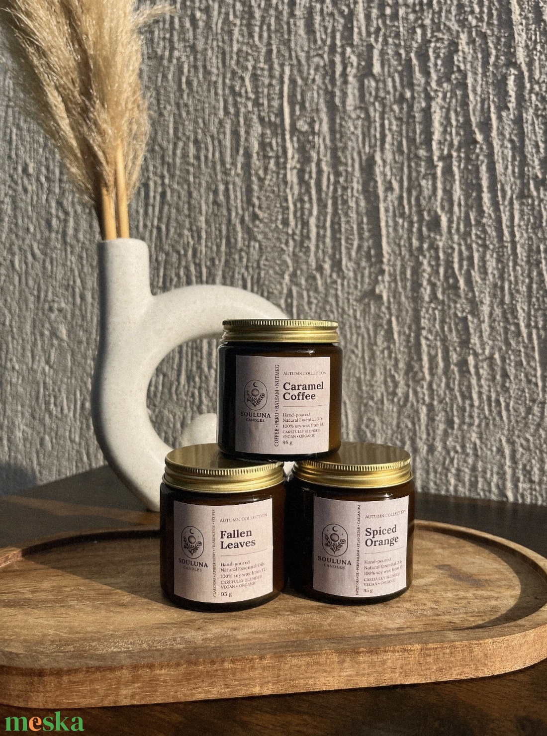 Narancsos őszi szójagyertya - otthon & életmód - gyertya, illat, aroma - gyertya - Meska.hu