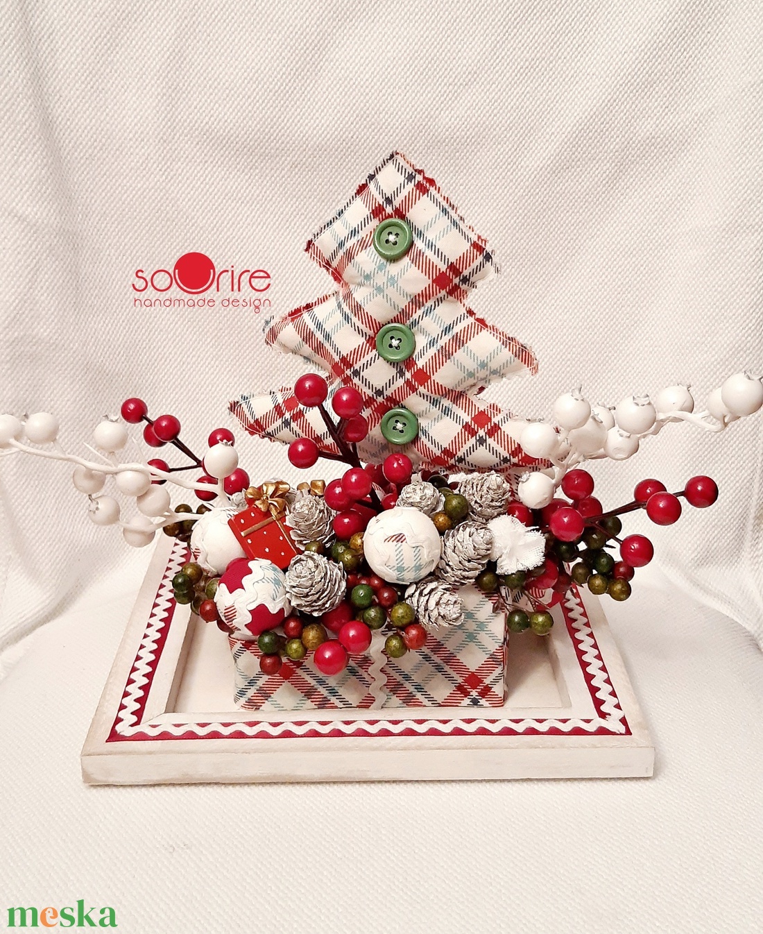 Vidám karácsony - karácsony - karácsonyi lakásdekoráció - karácsonyi lakásdíszek - Meska.hu