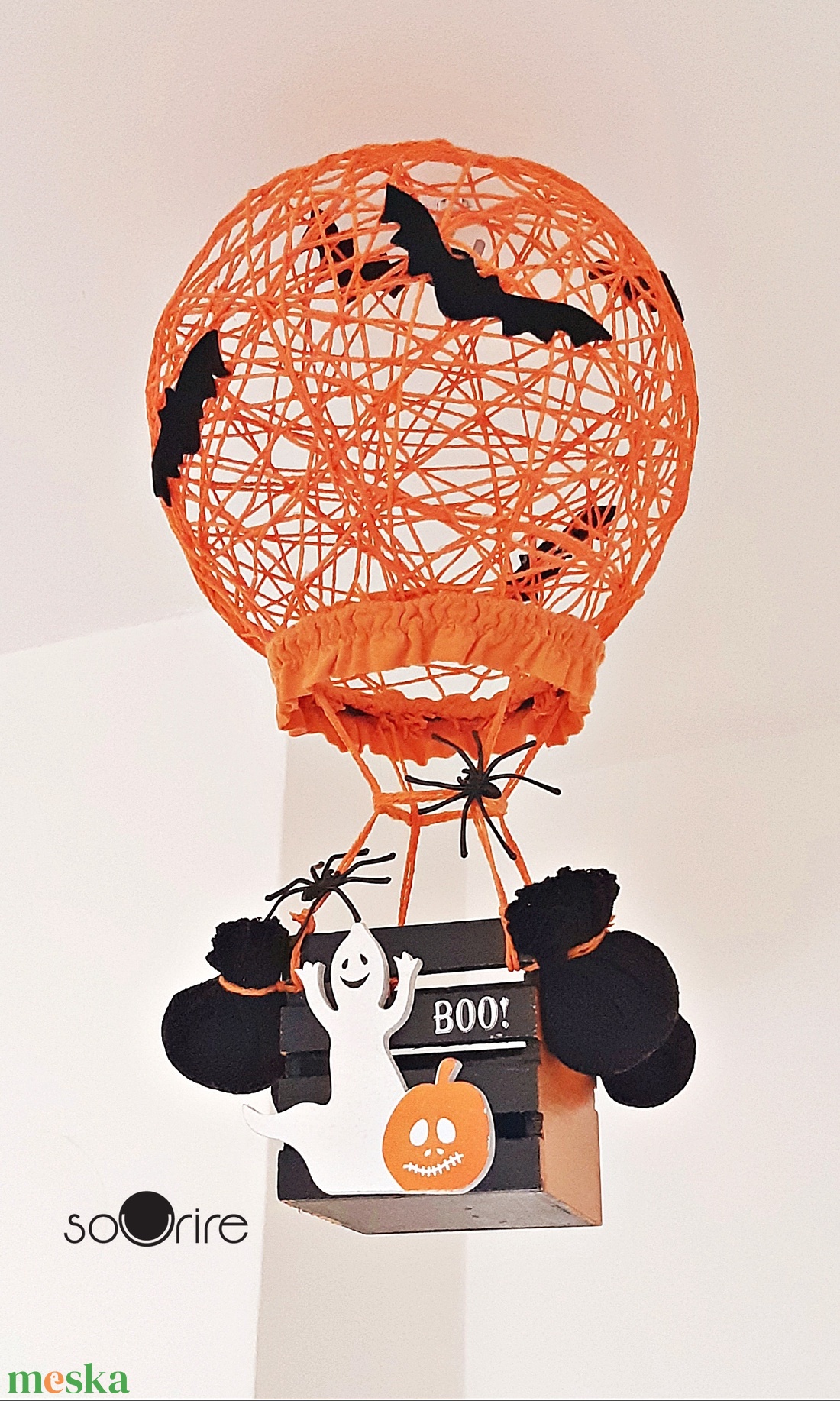 Halloween hőlégballon - otthon & életmód - dekoráció - halloween - halloweeni dekoráció - Meska.hu