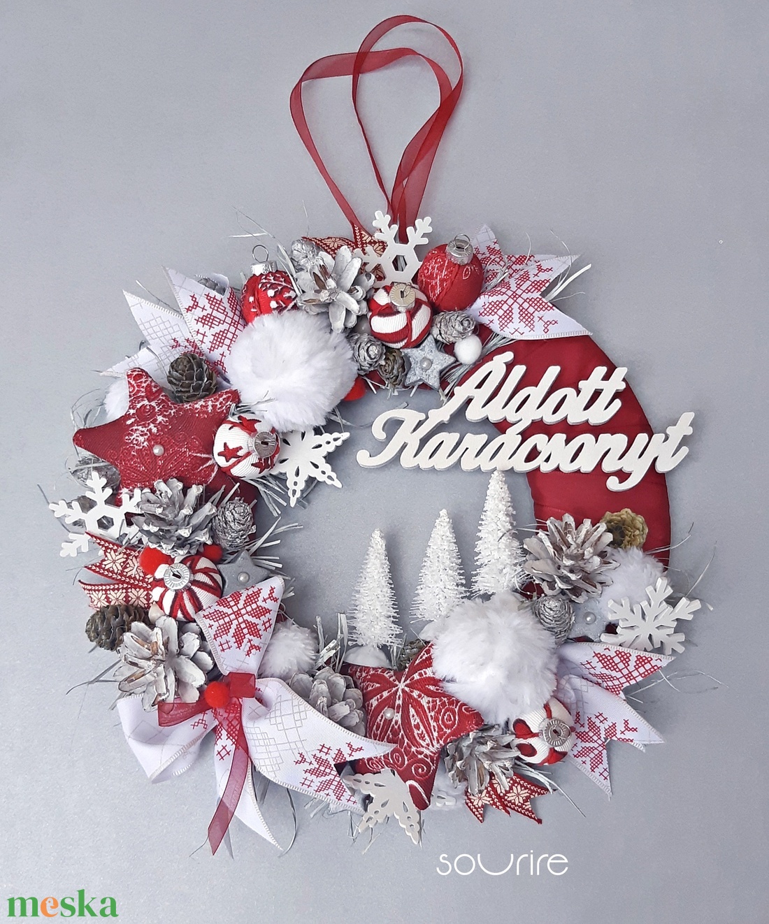 Hószállingózás - otthon & életmód - dekoráció - ajtó- és ablak dekoráció - ajtódísz & kopogtató - Meska.hu