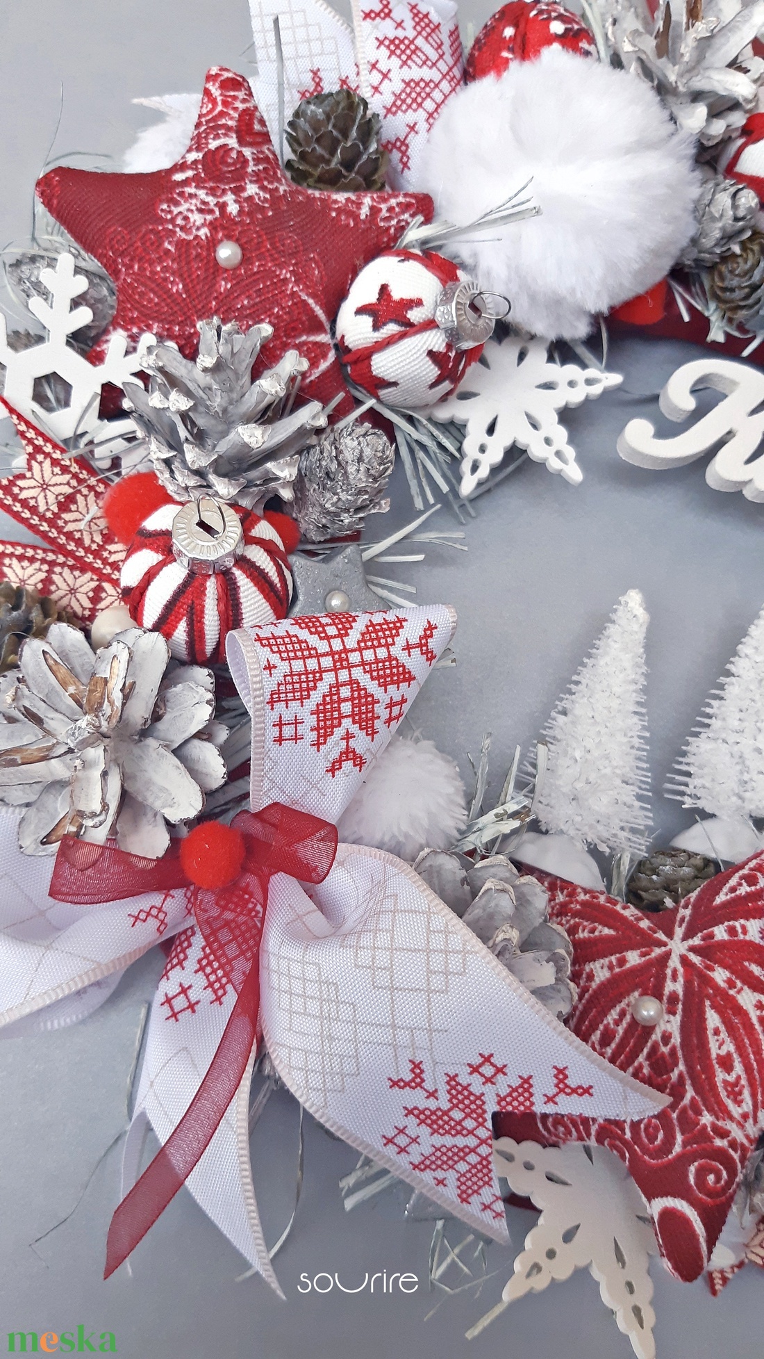 Hószállingózás - otthon & életmód - dekoráció - ajtó- és ablak dekoráció - ajtódísz & kopogtató - Meska.hu