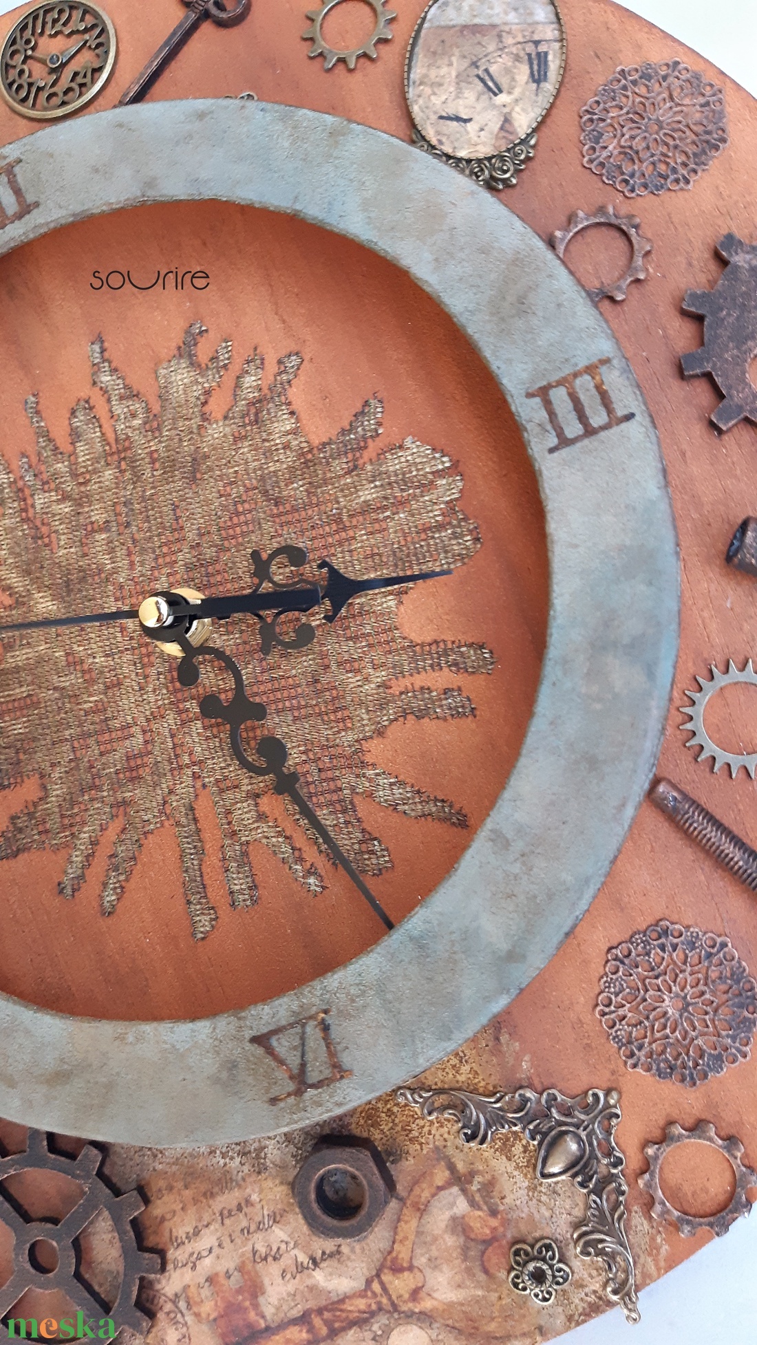 Steampunk falióra - otthon & életmód - dekoráció - fali és függő dekoráció - falióra & óra - Meska.hu