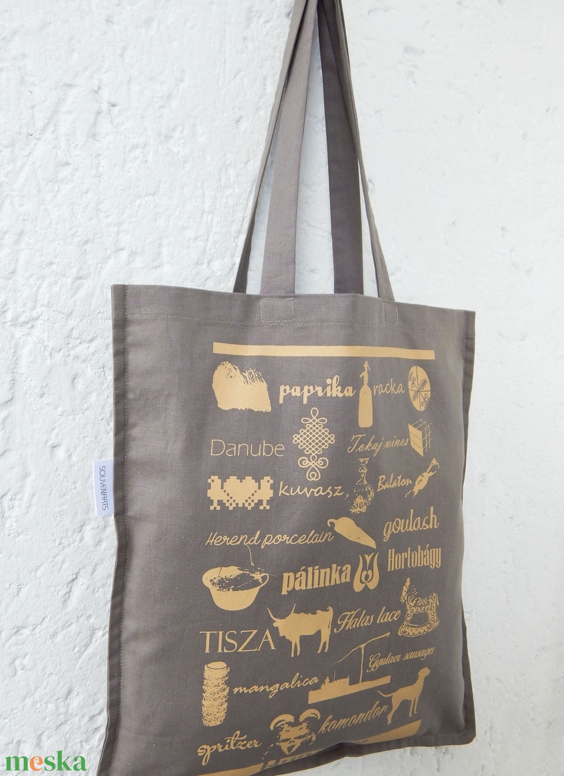 Jelképekszatyor sötétszürke - táska & tok - bevásárlás & shopper táska - shopper, textiltáska, szatyor - Meska.hu Jelképekszatyor sötétszürke - táska & tok - bevásárlás & shopper táska - shopper, textiltáska, szatyor - Meska.hu