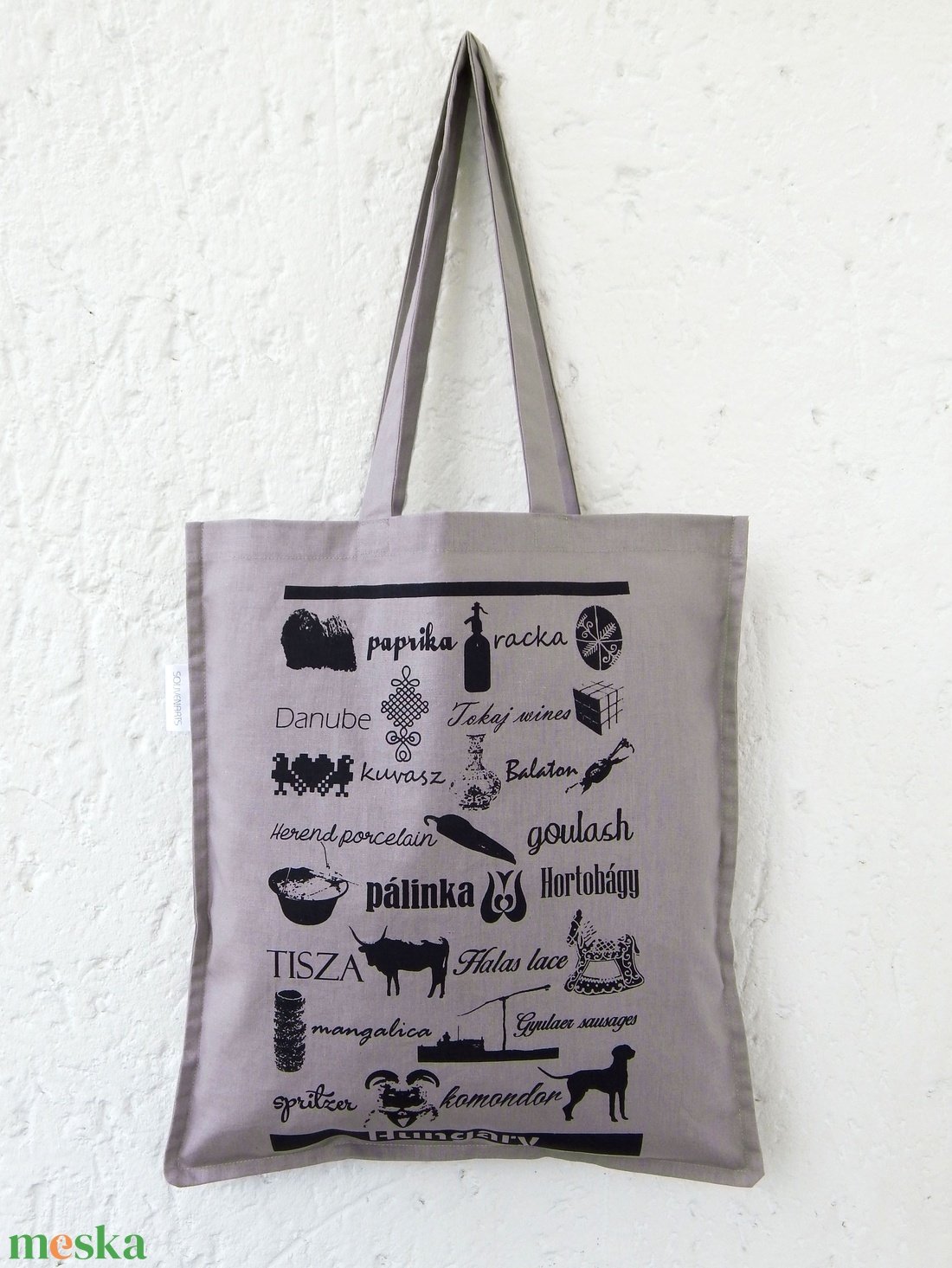 Jelképekszatyor szürke - táska & tok - bevásárlás & shopper táska - shopper, textiltáska, szatyor - Meska.hu Jelképekszatyor szürke - táska & tok - bevásárlás & shopper táska - shopper, textiltáska, szatyor - Meska.hu