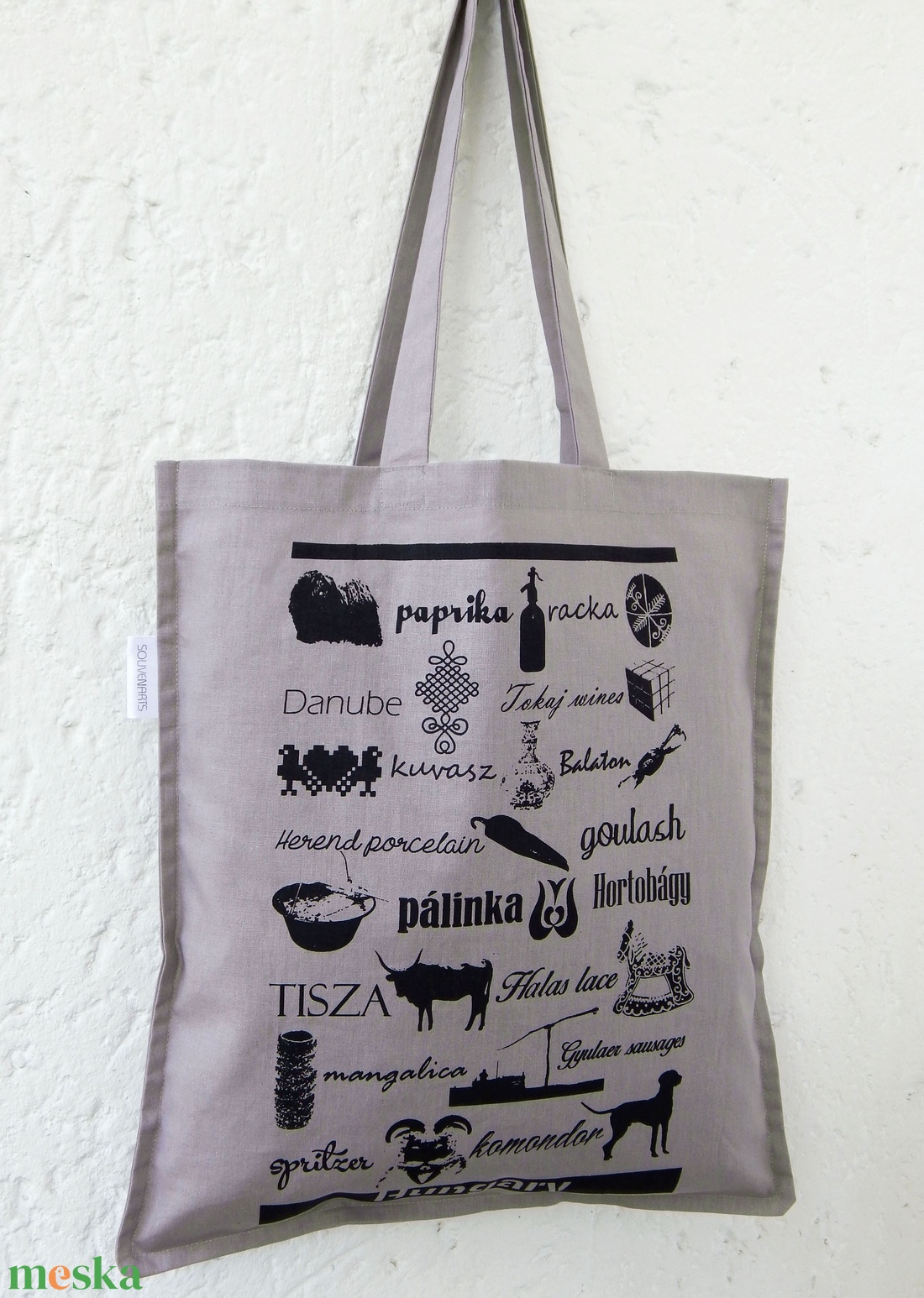 Jelképekszatyor szürke - táska & tok - bevásárlás & shopper táska - shopper, textiltáska, szatyor - Meska.hu Jelképekszatyor szürke - táska & tok - bevásárlás & shopper táska - shopper, textiltáska, szatyor - Meska.hu