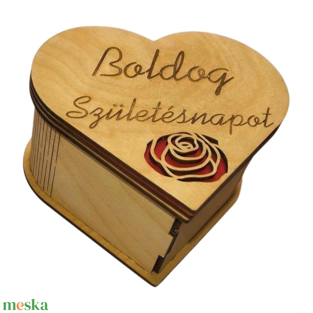 Szív alakú ékszerdoboz  - ékszer - ékszertartó - ékszerdoboz - Meska.hu