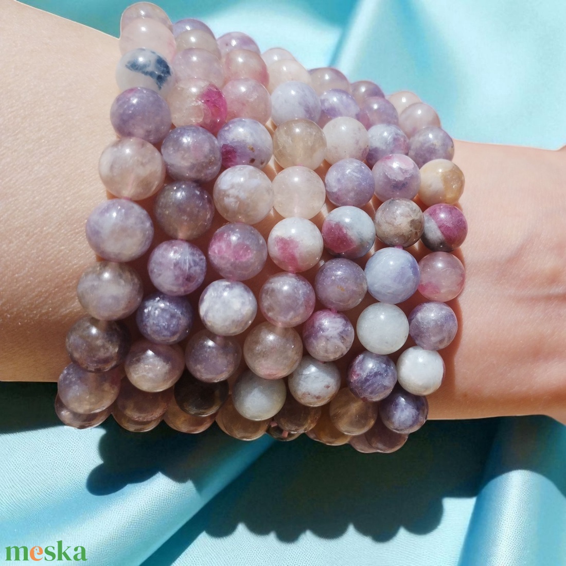 Unikorniskő karkötő (pegmatit karkötő) - ékszer - karkötő - ásványkarkötő - Meska.hu