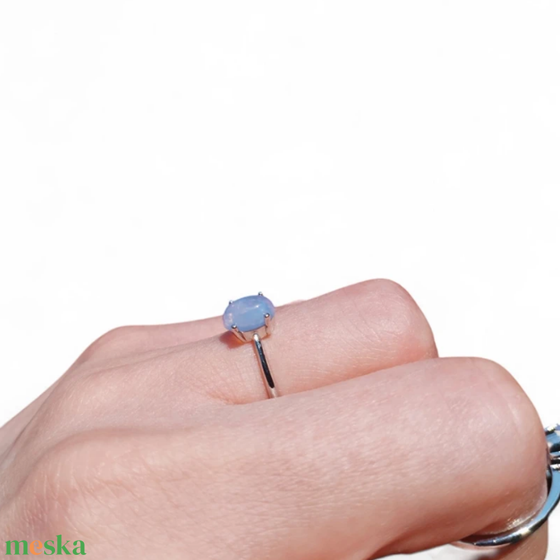 Levendula kvarc gyűrű - ékszer - gyűrű - vékony gyűrű - Meska.hu