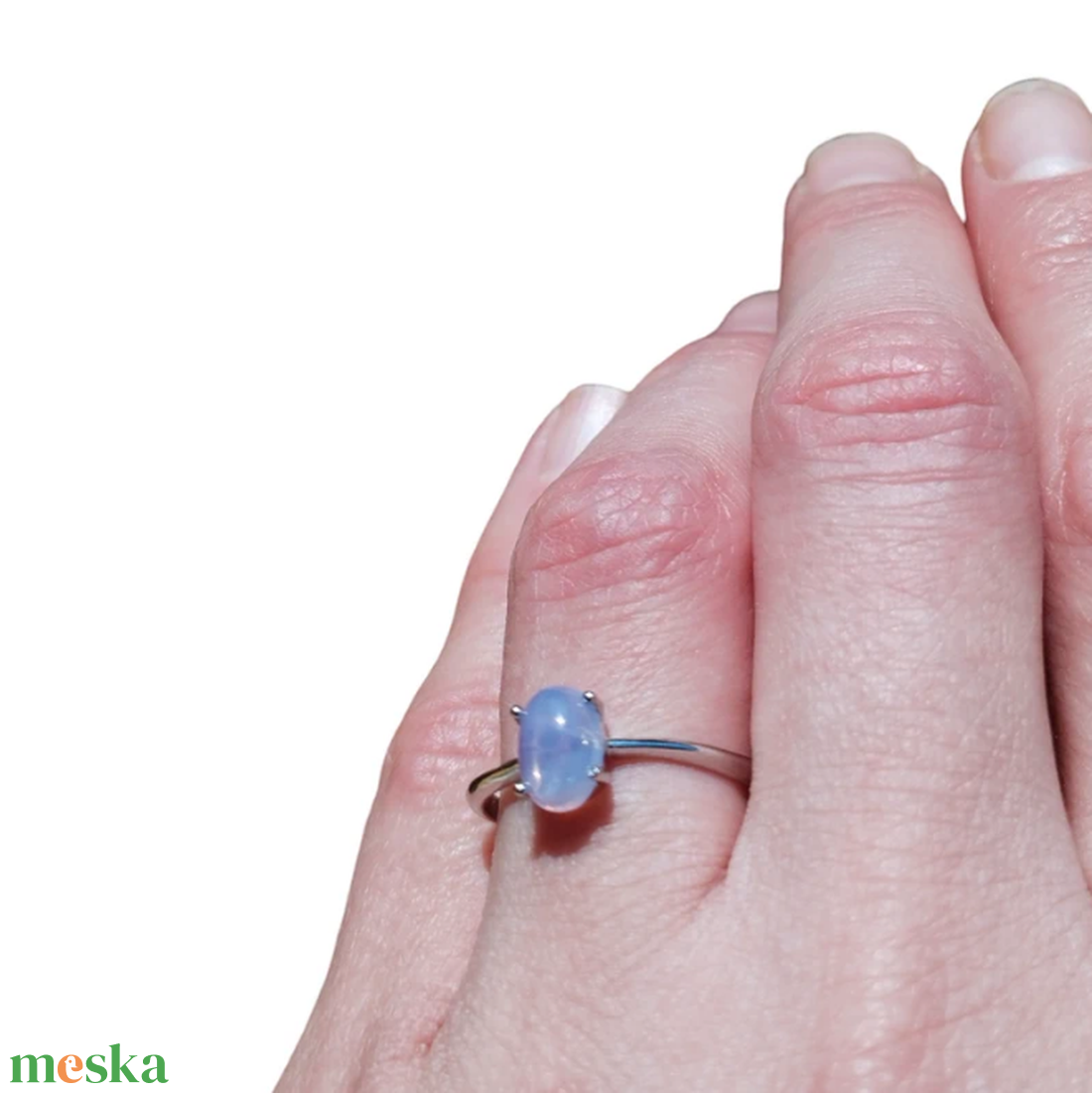 Levendula kvarc gyűrű - ékszer - gyűrű - vékony gyűrű - Meska.hu