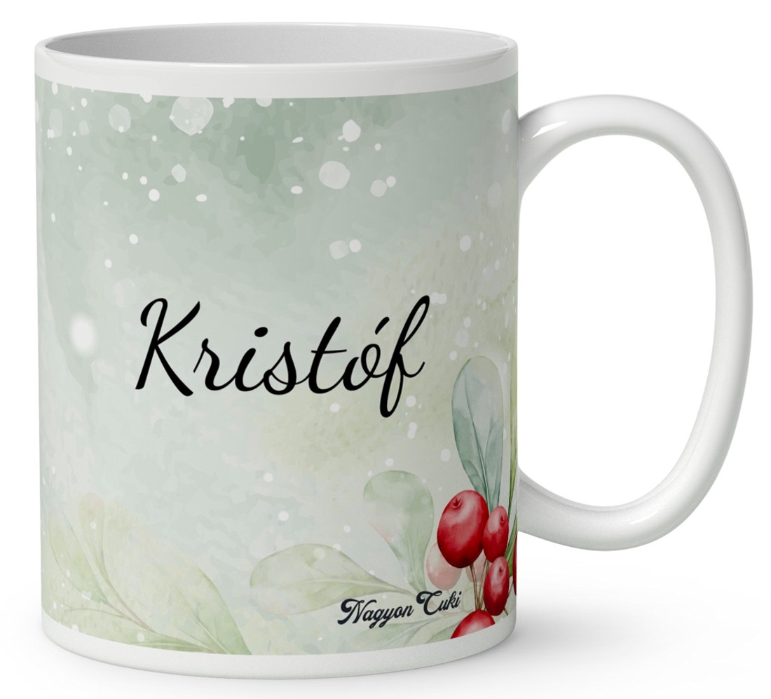 Névvel kérhető - Cuki karácsonyi mosómaci és a süti mintás bögre - otthon & életmód - konyhafelszerelés, tálalás - tálalás - bögre & csésze - Meska.hu