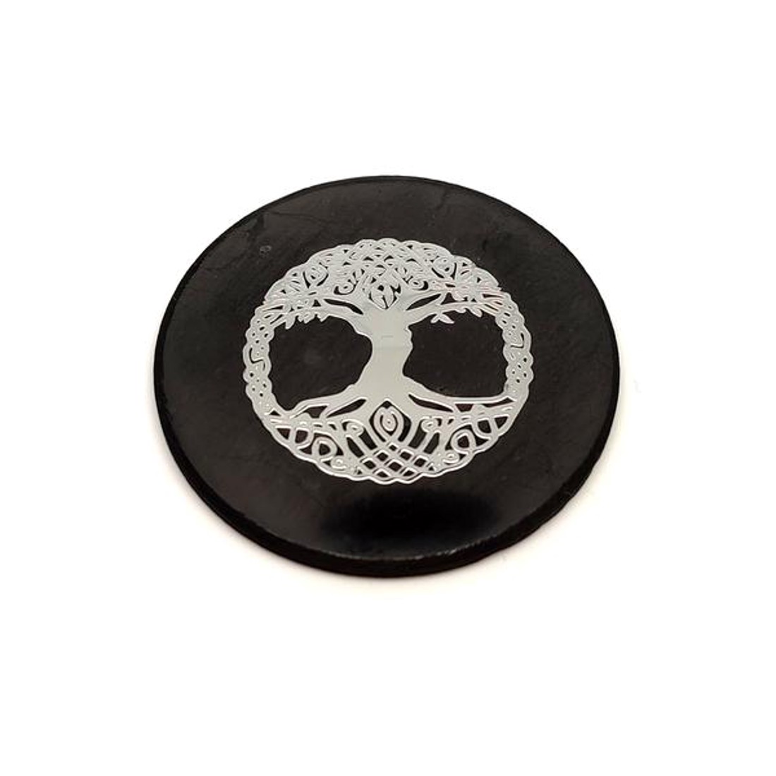 Shungit korong életfa ezüst matricás 50mm - kellékek & szerszámok - ásvány alapanyag - Meska.hu Shungit korong életfa ezüst matricás 50mm - kellékek & szerszámok - ásvány alapanyag - Meska.hu