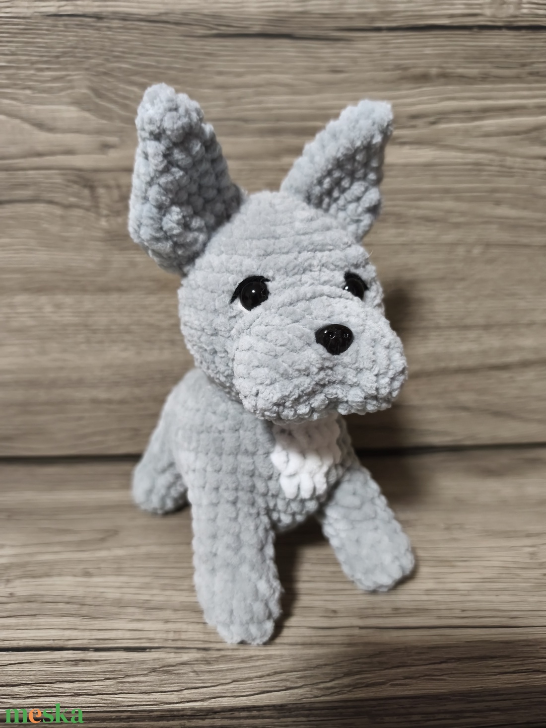 Horgolt francia bulldog - játék & sport - plüssállat & játékfigura - kutya - Meska.hu