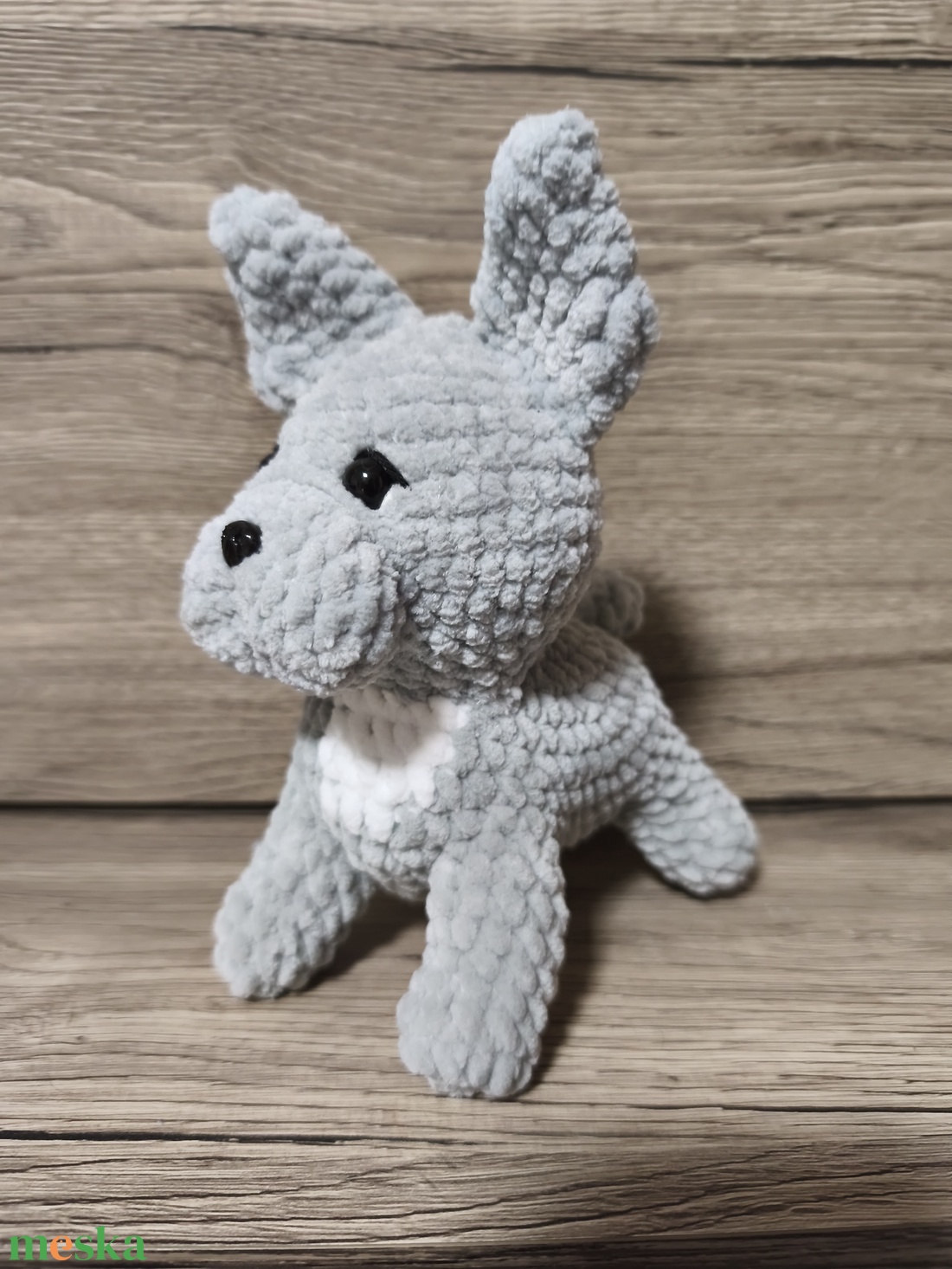 Horgolt francia bulldog - játék & sport - plüssállat & játékfigura - kutya - Meska.hu